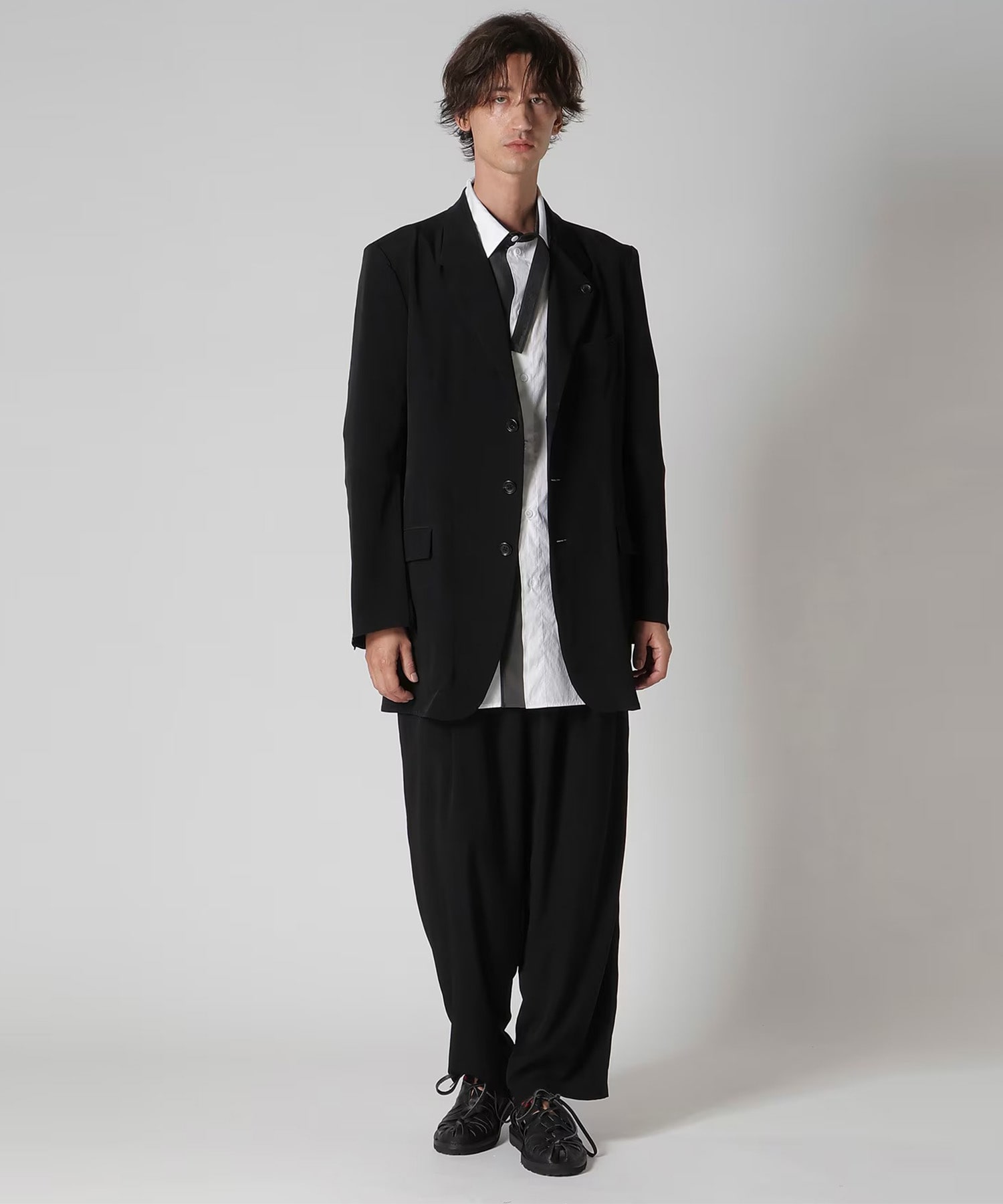 シルク二重ラペルJ Yohji Yamamoto