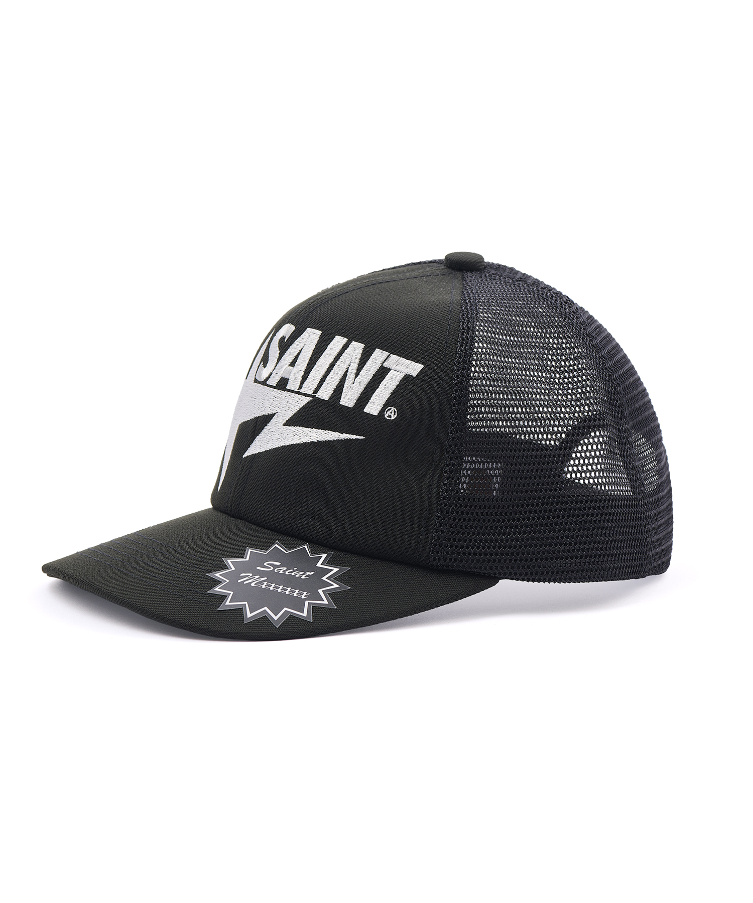 SM-MK8-0000-C59/BAPE_MESH CAP/BLK SAINT M××××××