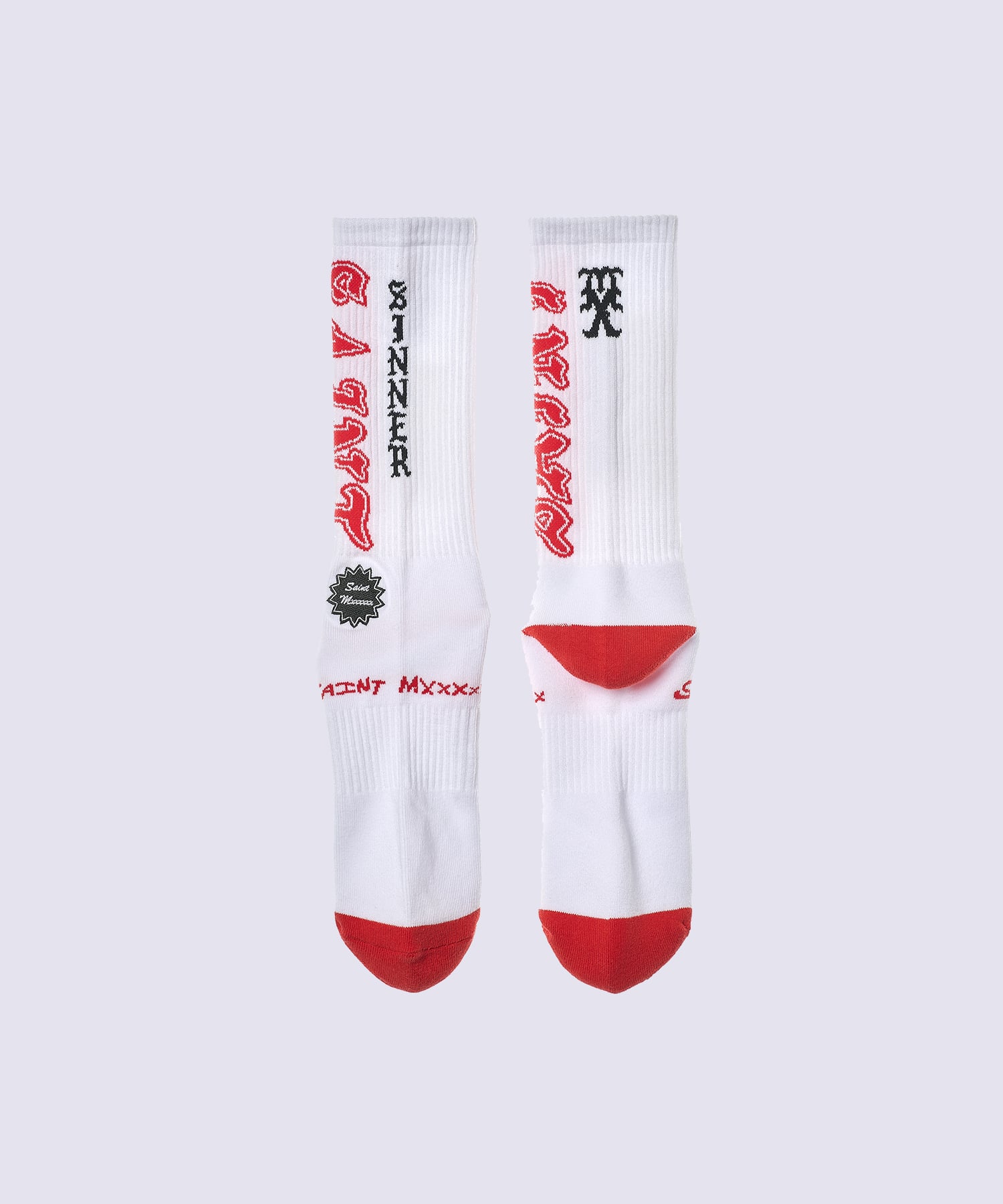 SM-MK8-0000-106/SOCKS/SAINT/WHITE RED SAINT M××××××