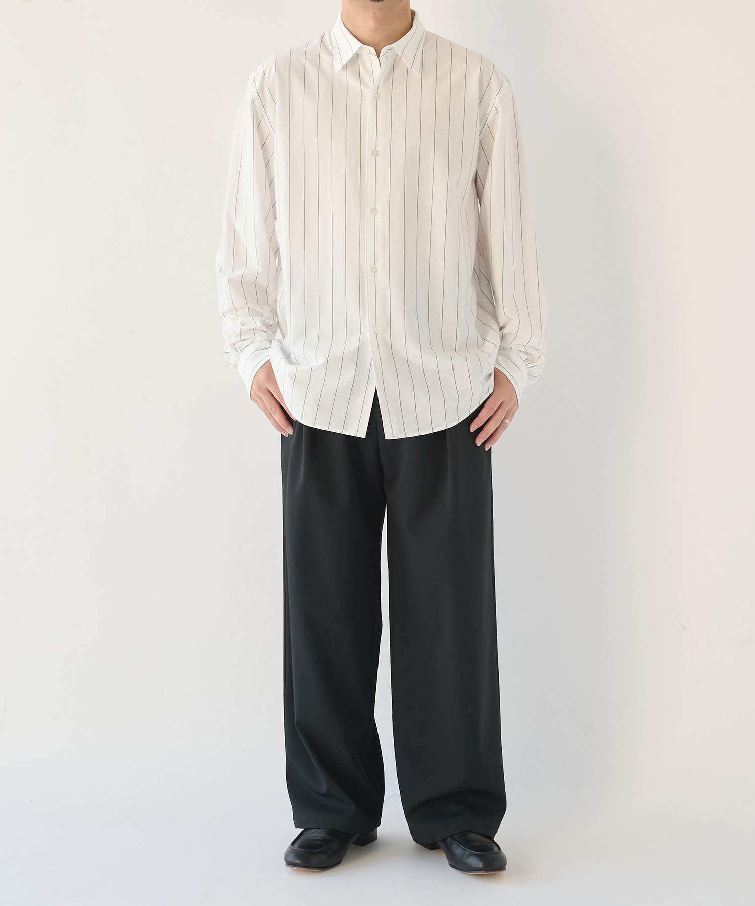 46G Stripe Modest Shirt KANEMASA PHIL.