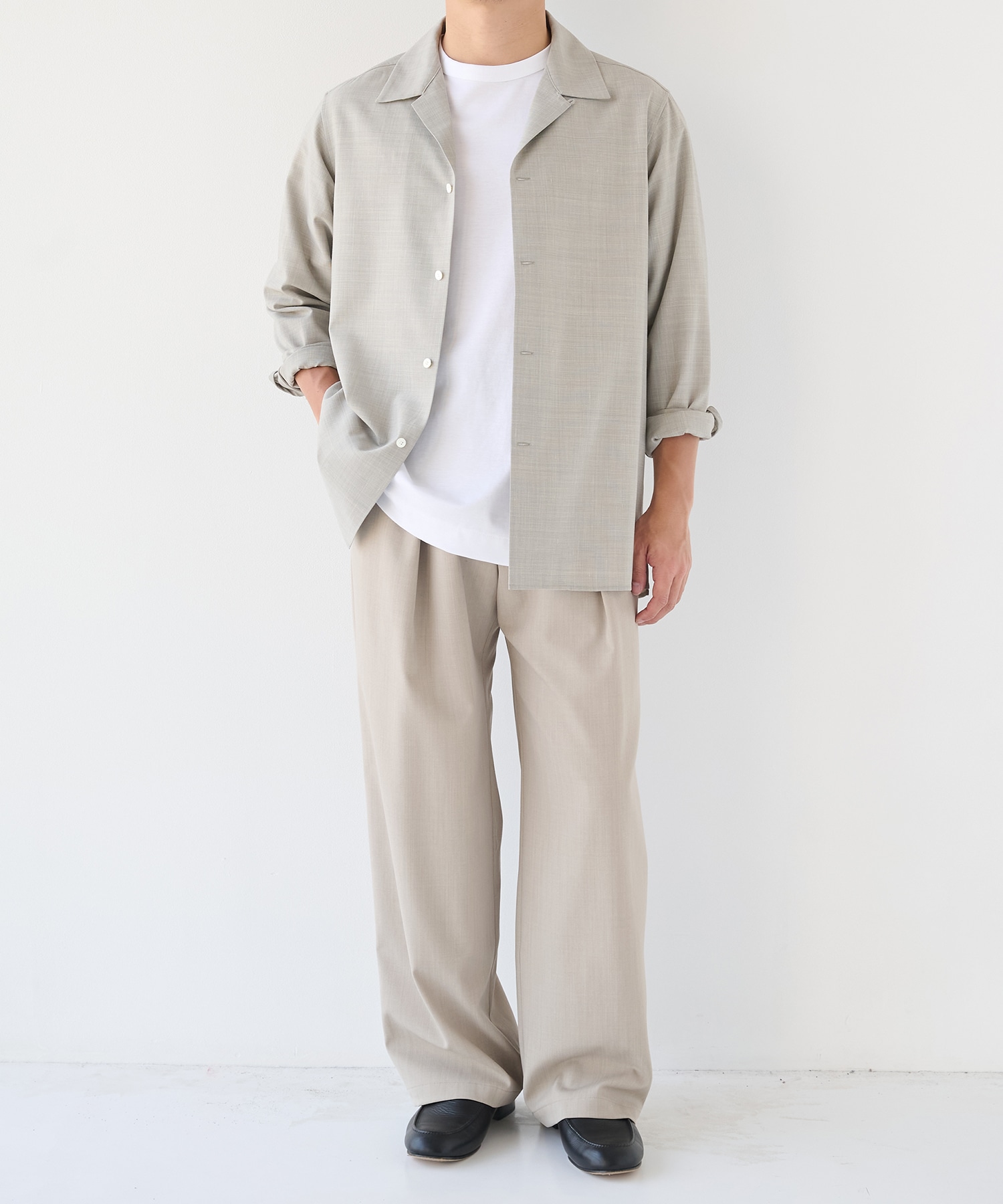 Linenｗool Cupra Shirts STUDIOUS