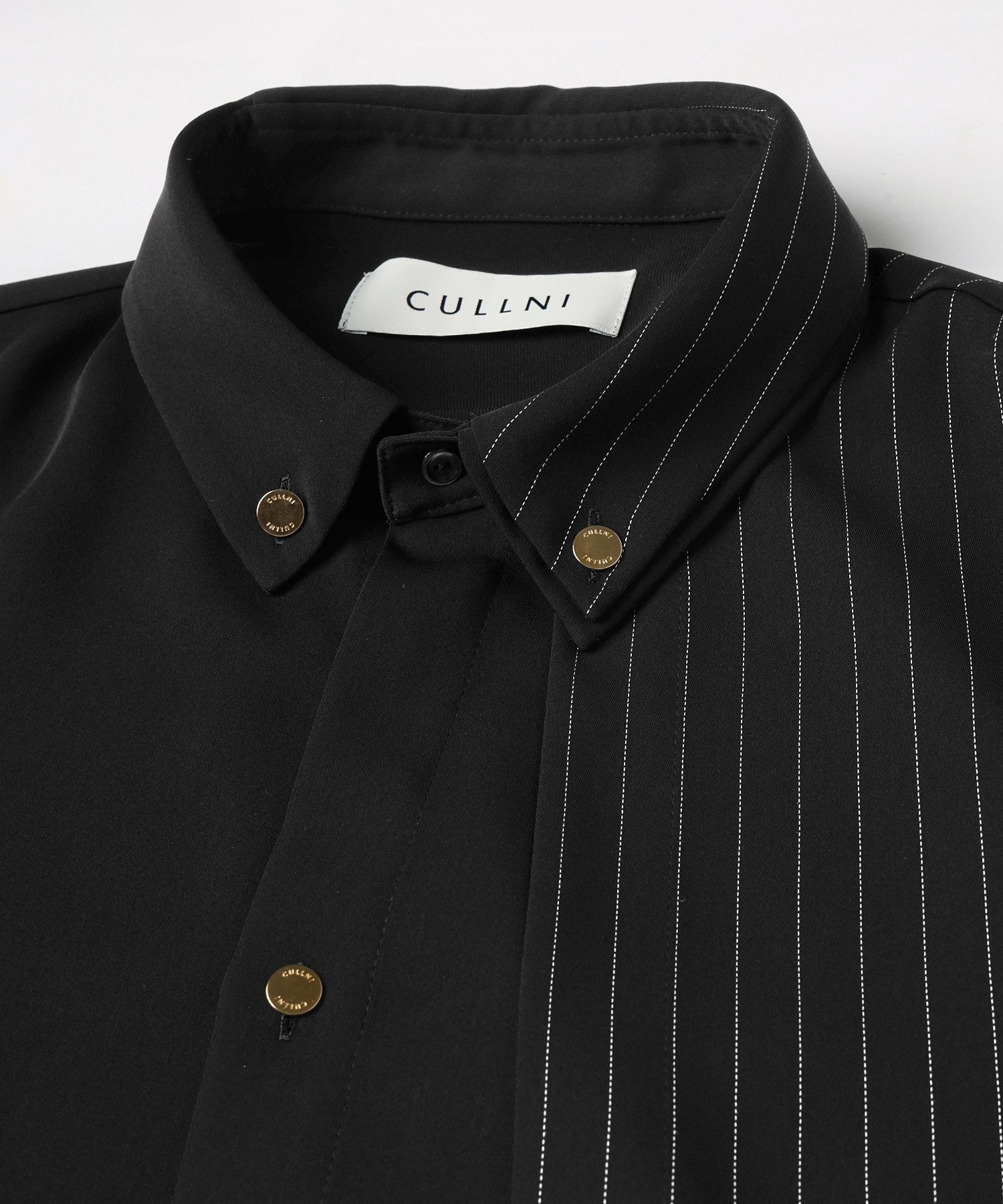 Double Cloth Layered Bi-Color Short Sleeve Shirt CULLNI