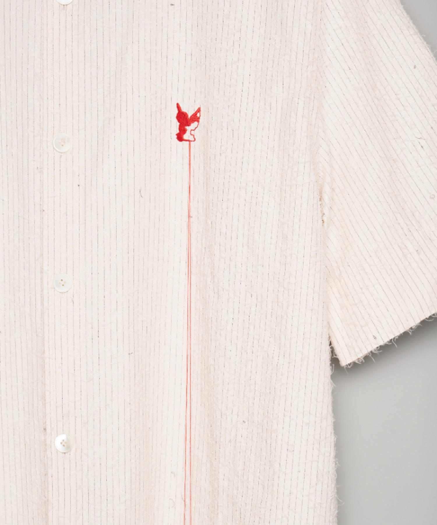 SHAGGY STRIPE HALF SLEEVE SHIRT MASU