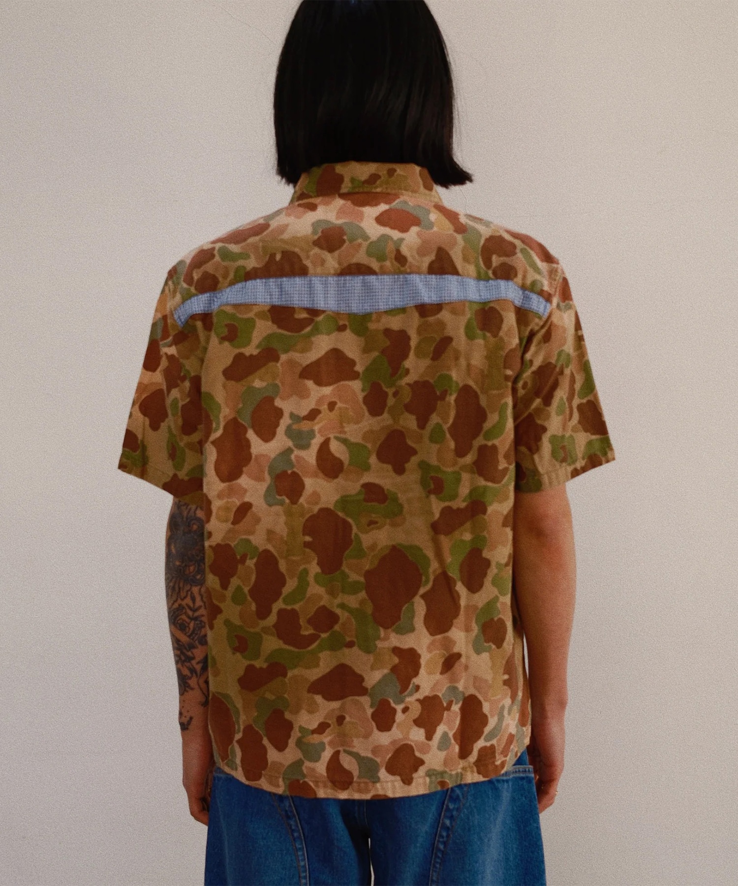 Patchworked Camo Shirt KHOKI