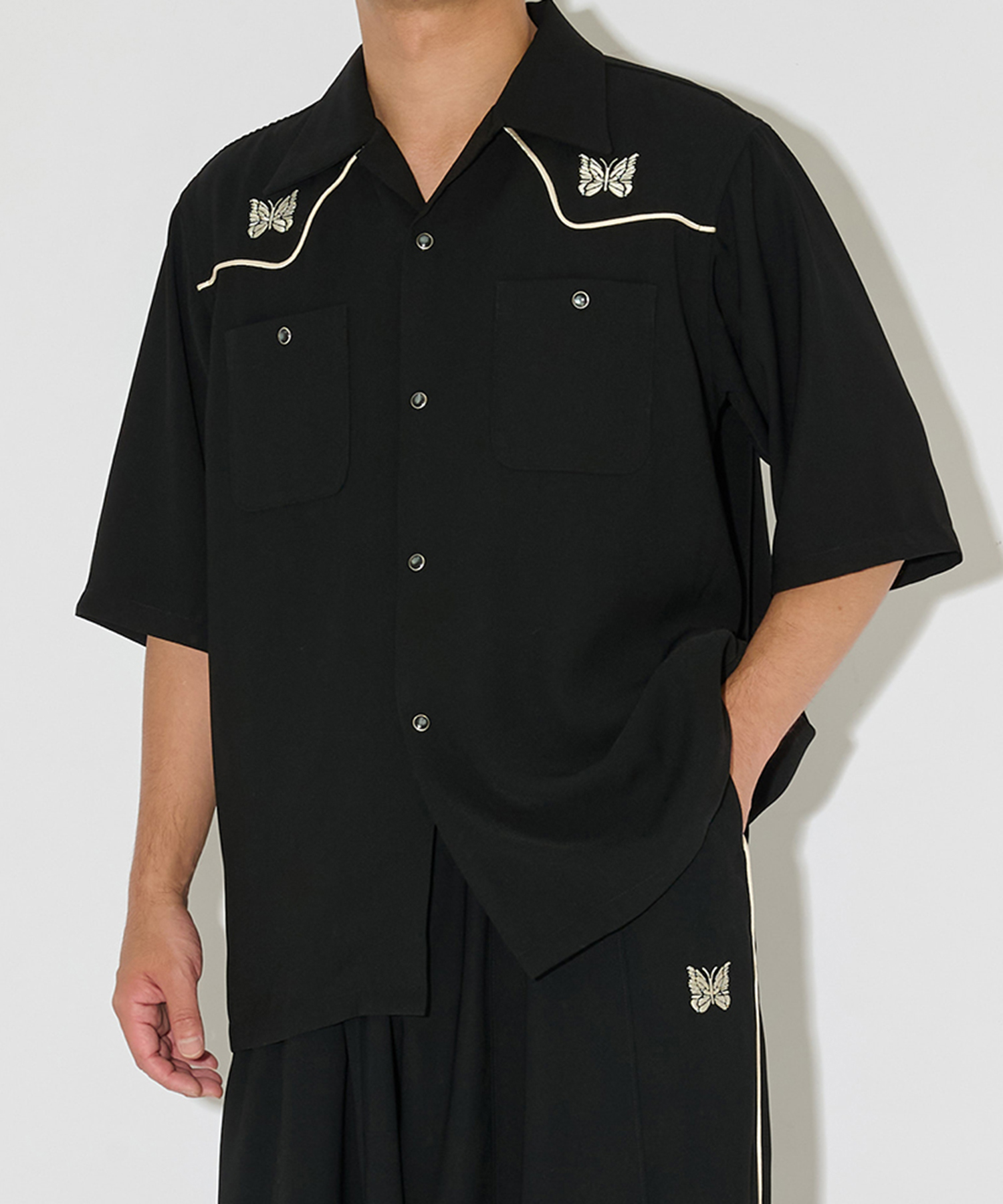別注 Piping Cowboy S/S Shirt - Amunzen NEEDLES