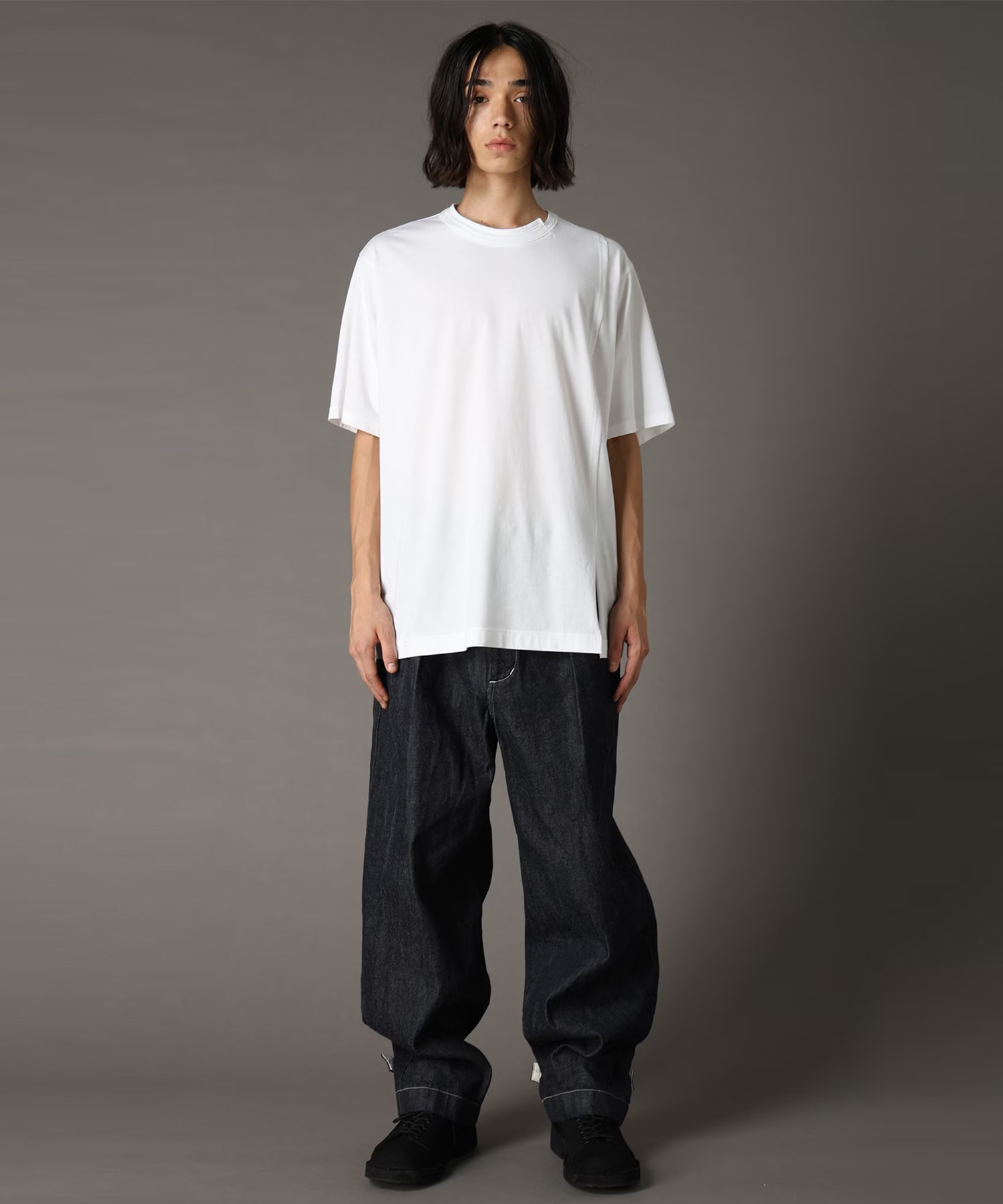 ミックス段違いカットソー Yohji Yamamoto