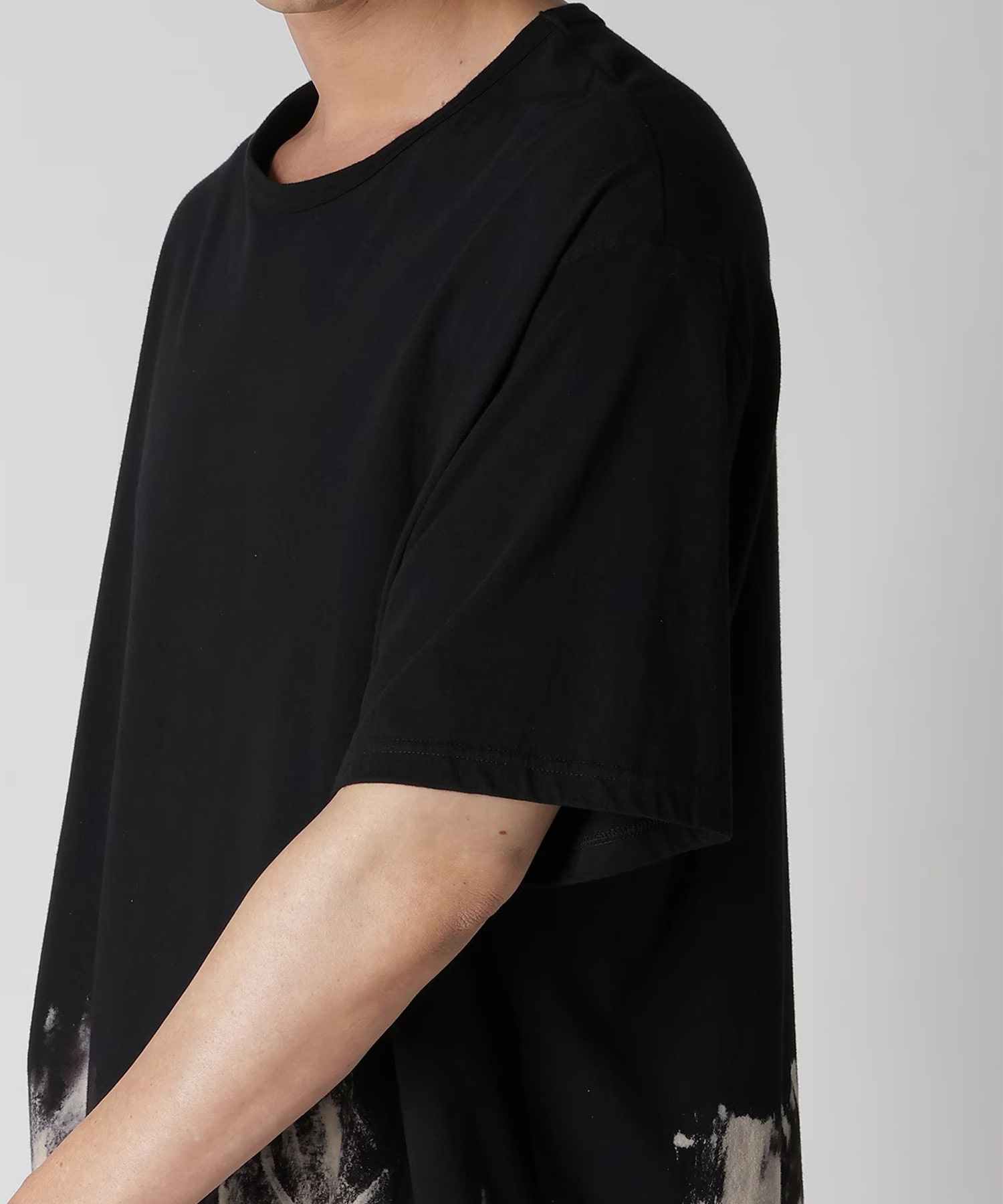 HK-T12-082 S/S TEE 抜染 Yohji Yamamoto