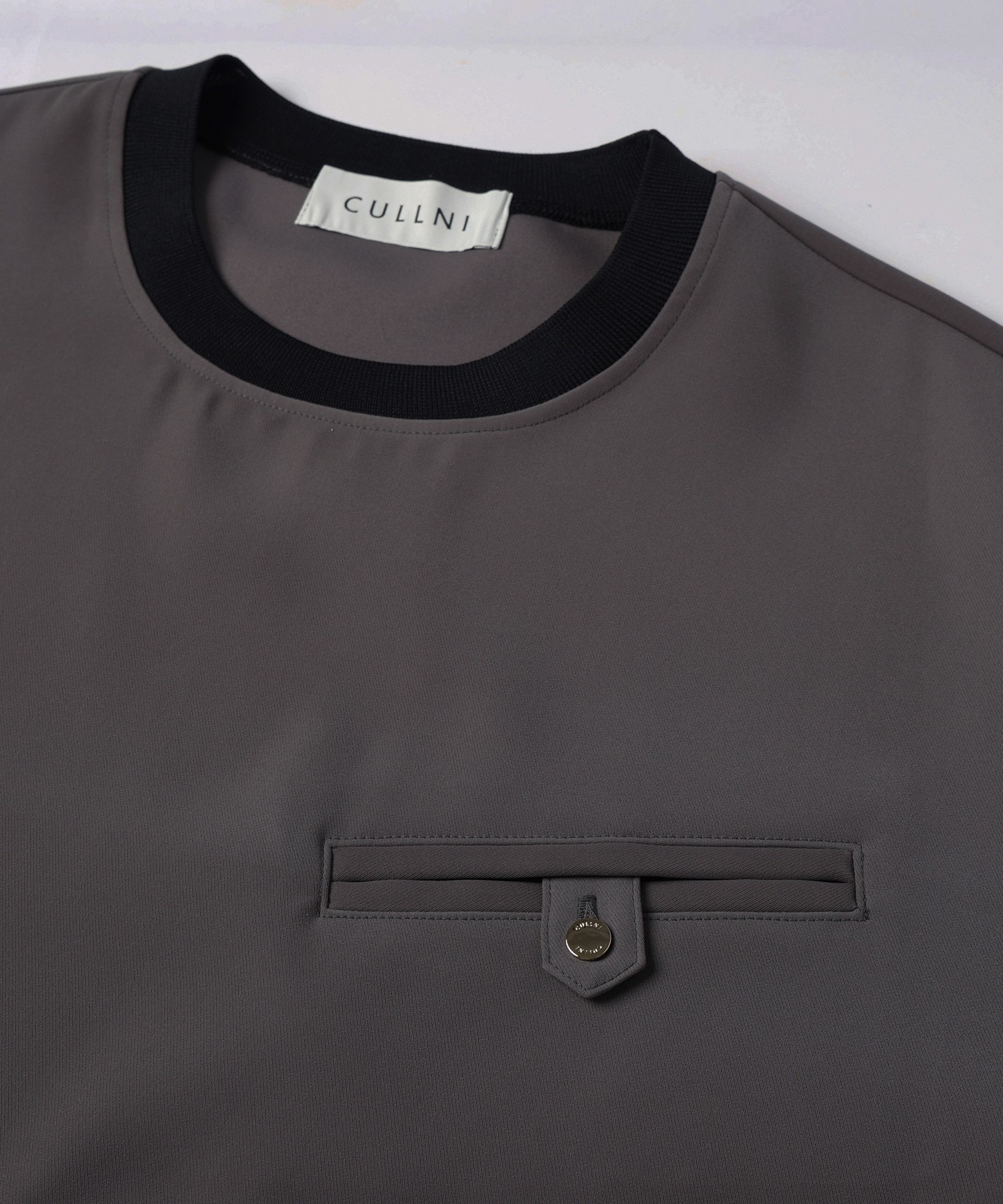 Dry Twill Button-Tab Pocket Short Sleeve Pullover CULLNI