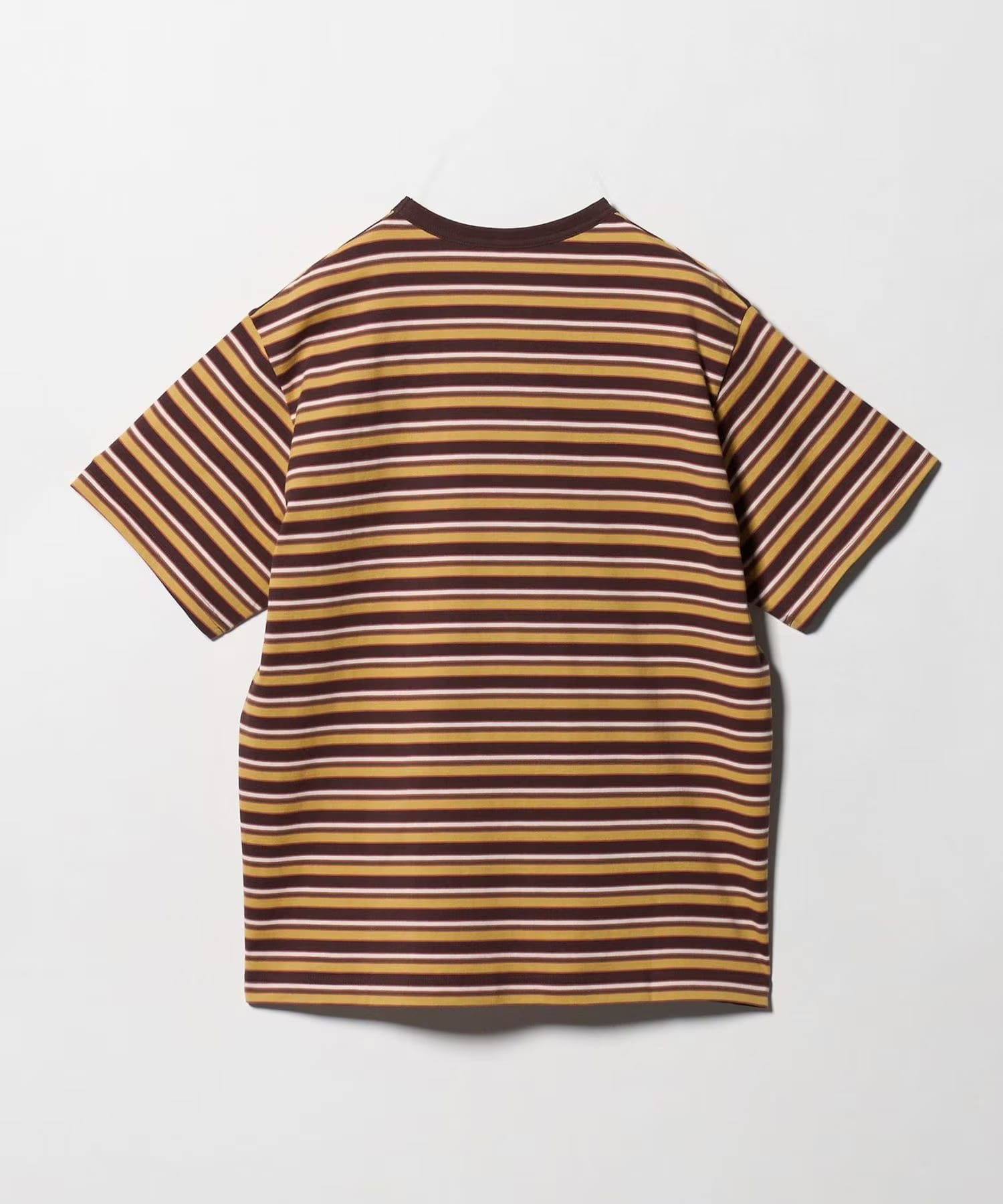 Hand-Embroidered Stripe T-Shirt KHOKI