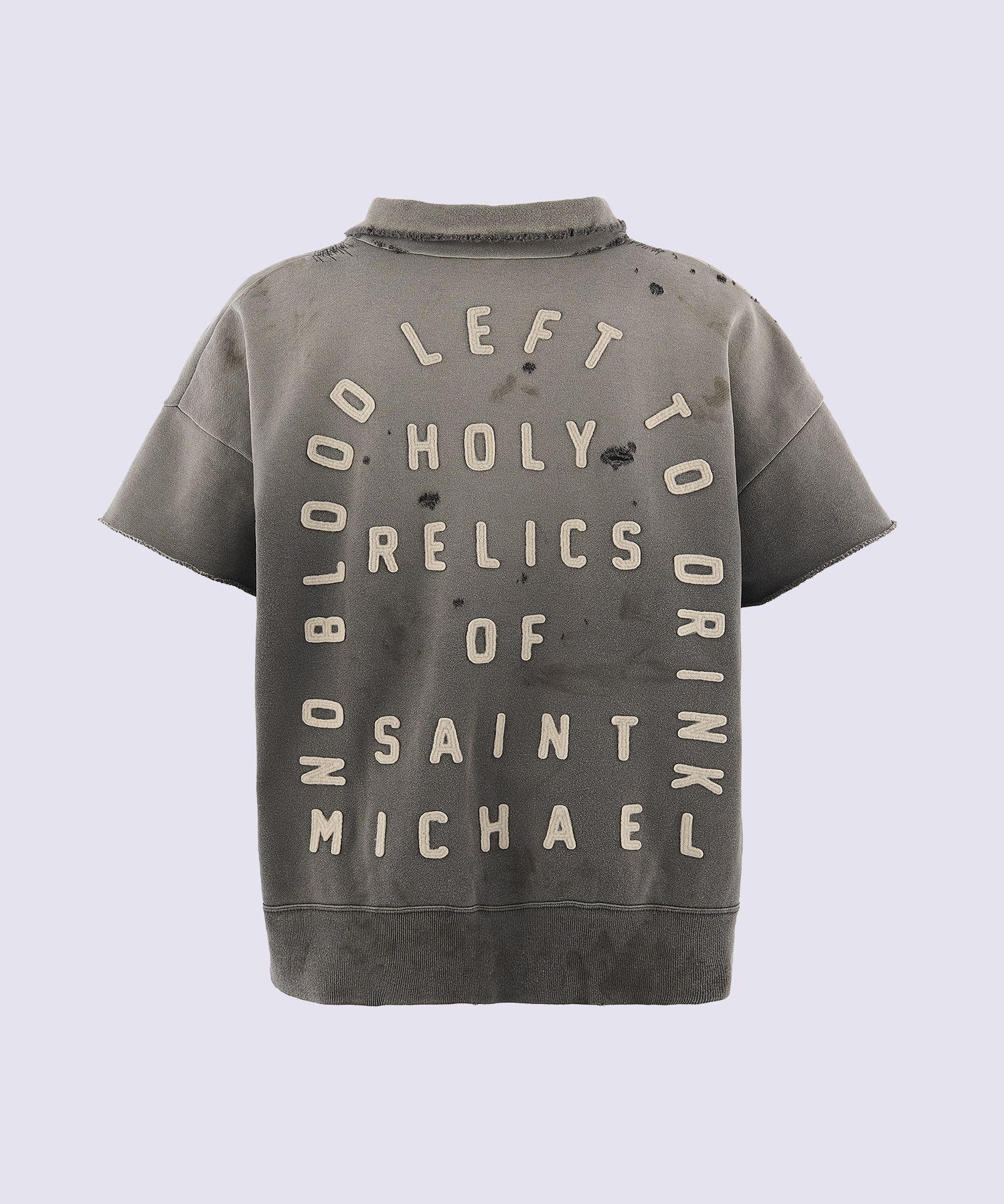 SM-MK8-0000-052/SS HARF ZIP SWEAT/SAINT/CHARCOAL SAINT M××××××