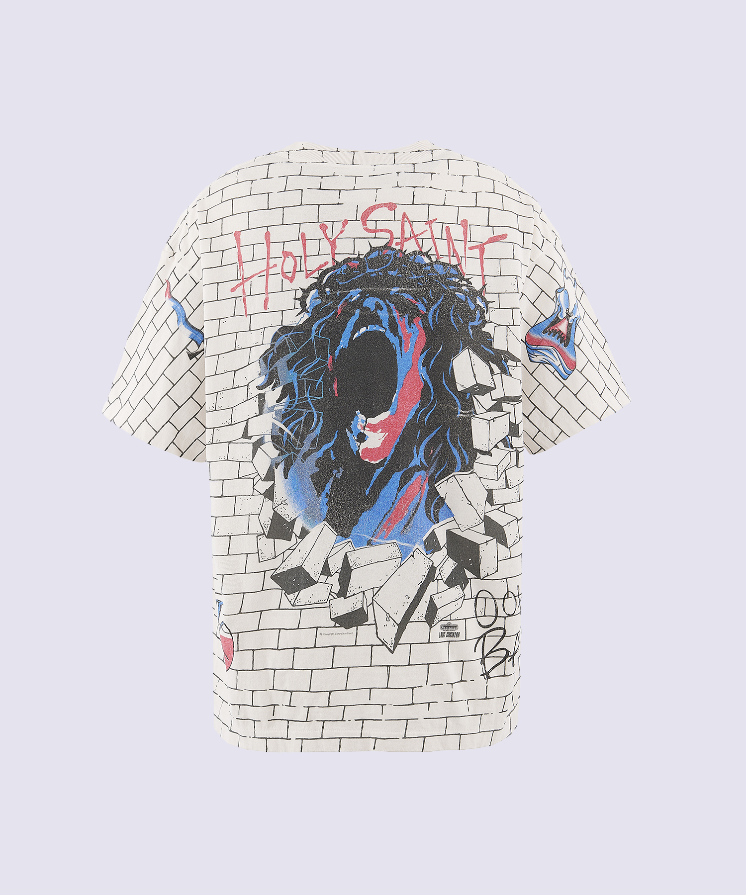 SM-MK8-0000-012/SS T-SHIRT/HOLY SAINT/WHITE SAINT M××××××