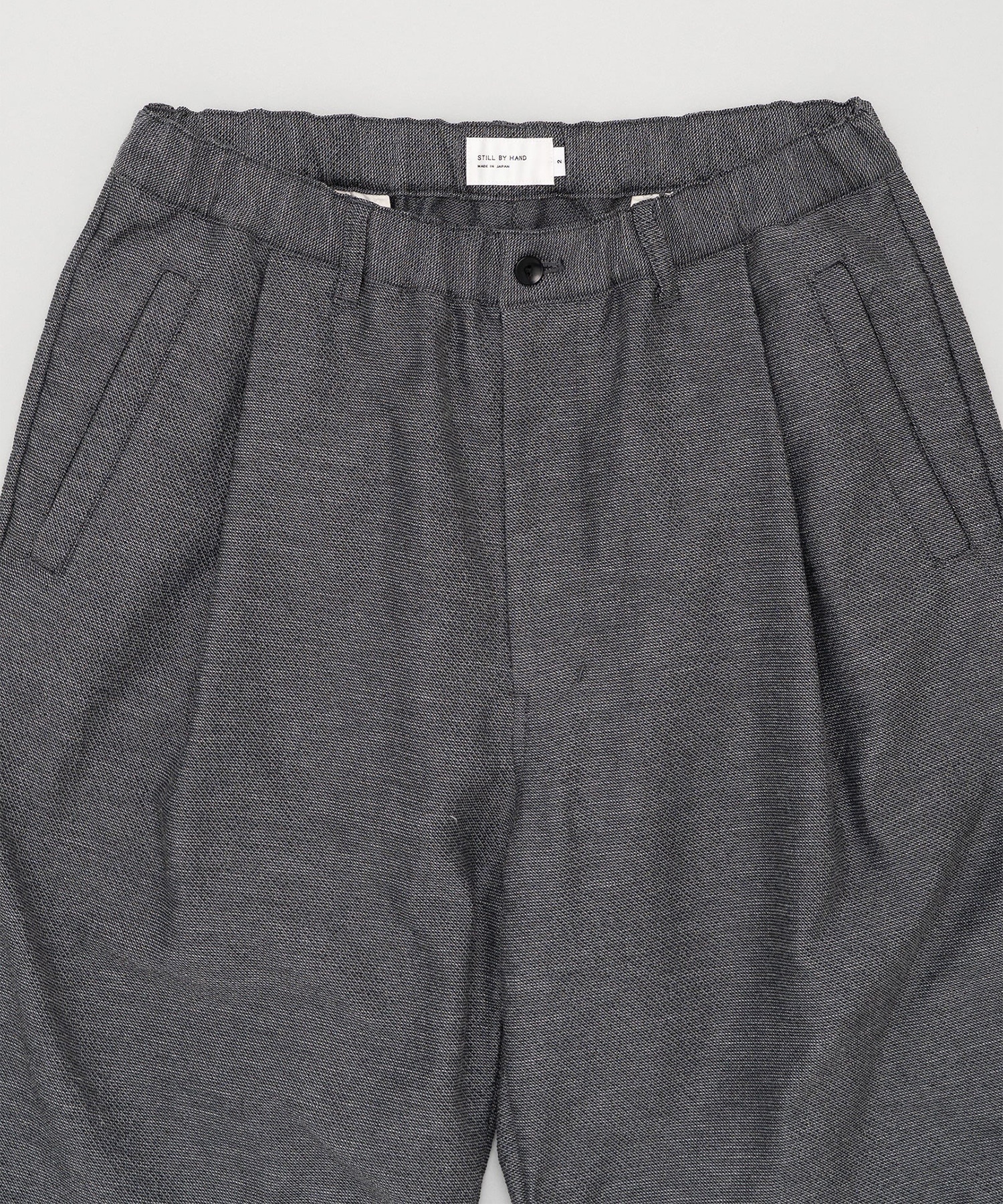 Mixed colour 1 pleat pants STILL BY HAND