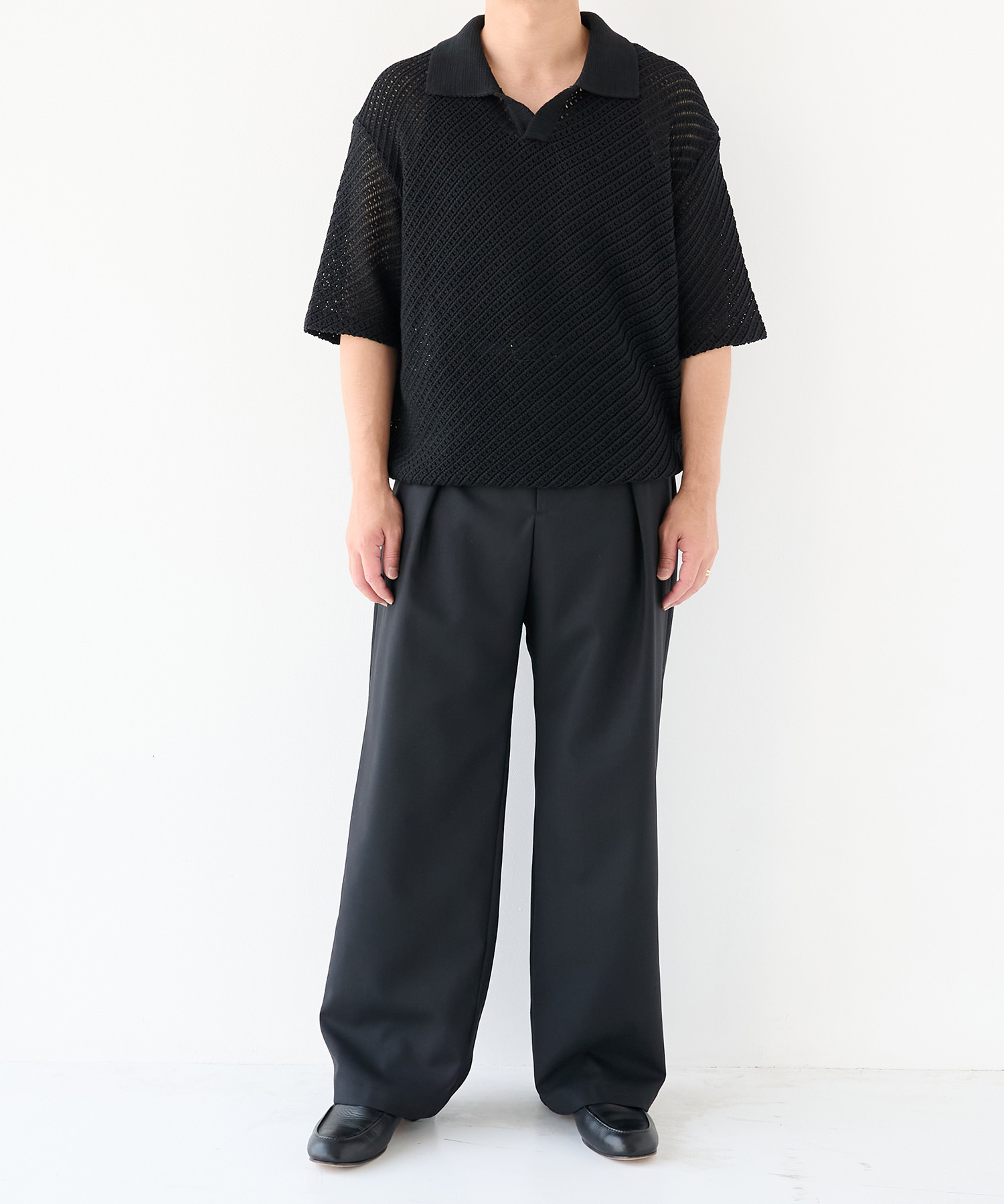 Non-Mulesed Summer Wool Slacks STUDIOUS
