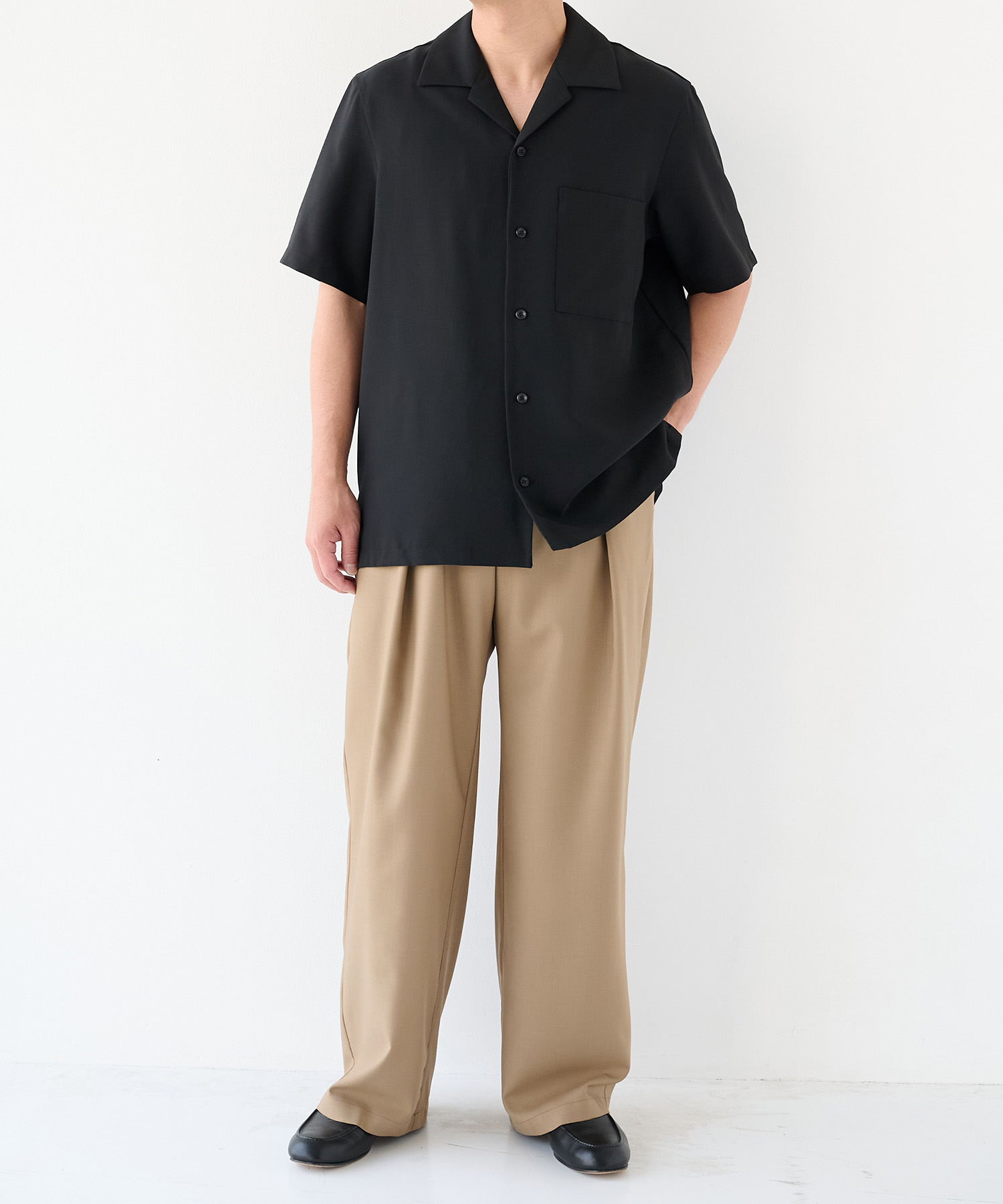 Non-Mulesed Summer Wool Slacks STUDIOUS