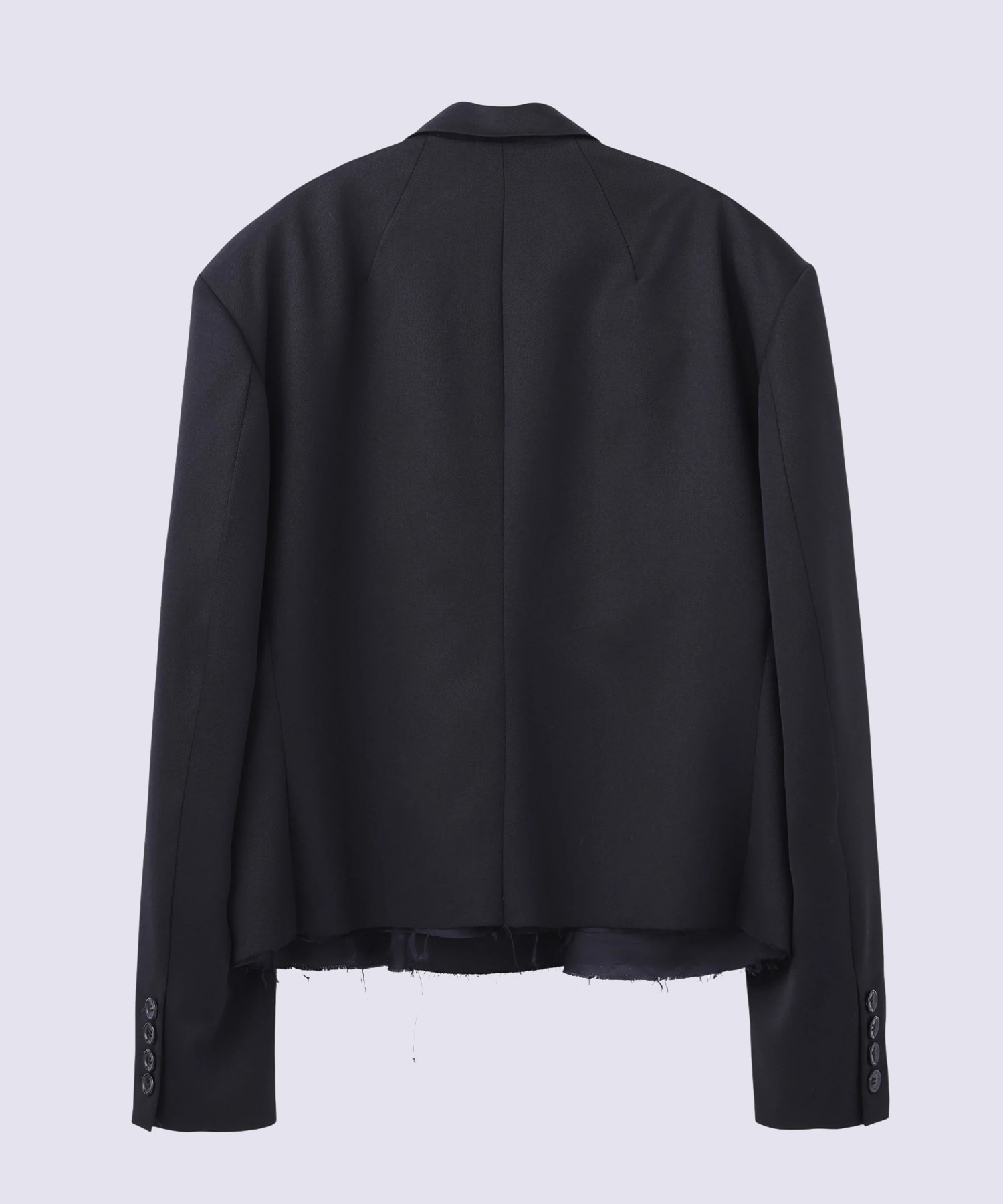 WOOL GABARDINE CUT-OFF SPENCER JACKET JOHN LAWRENCE SULLIVAN