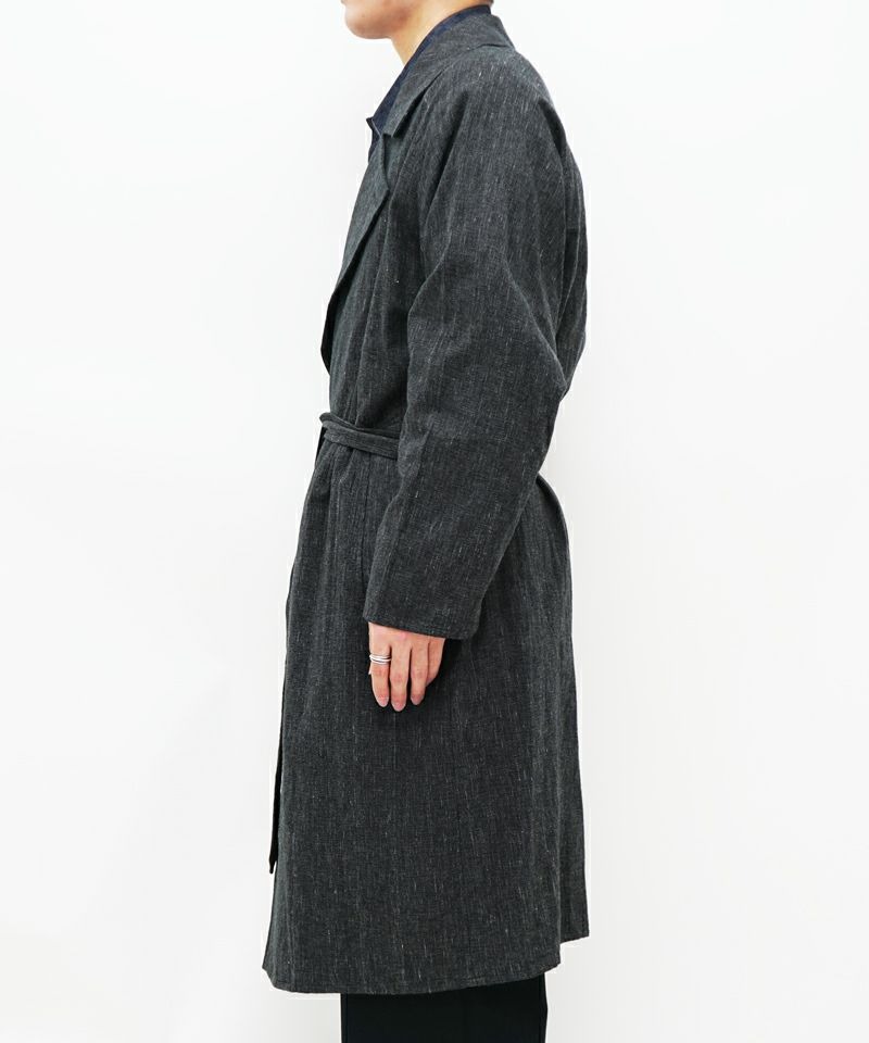 Cotton Mix Nep Light Trench Coat blurhms