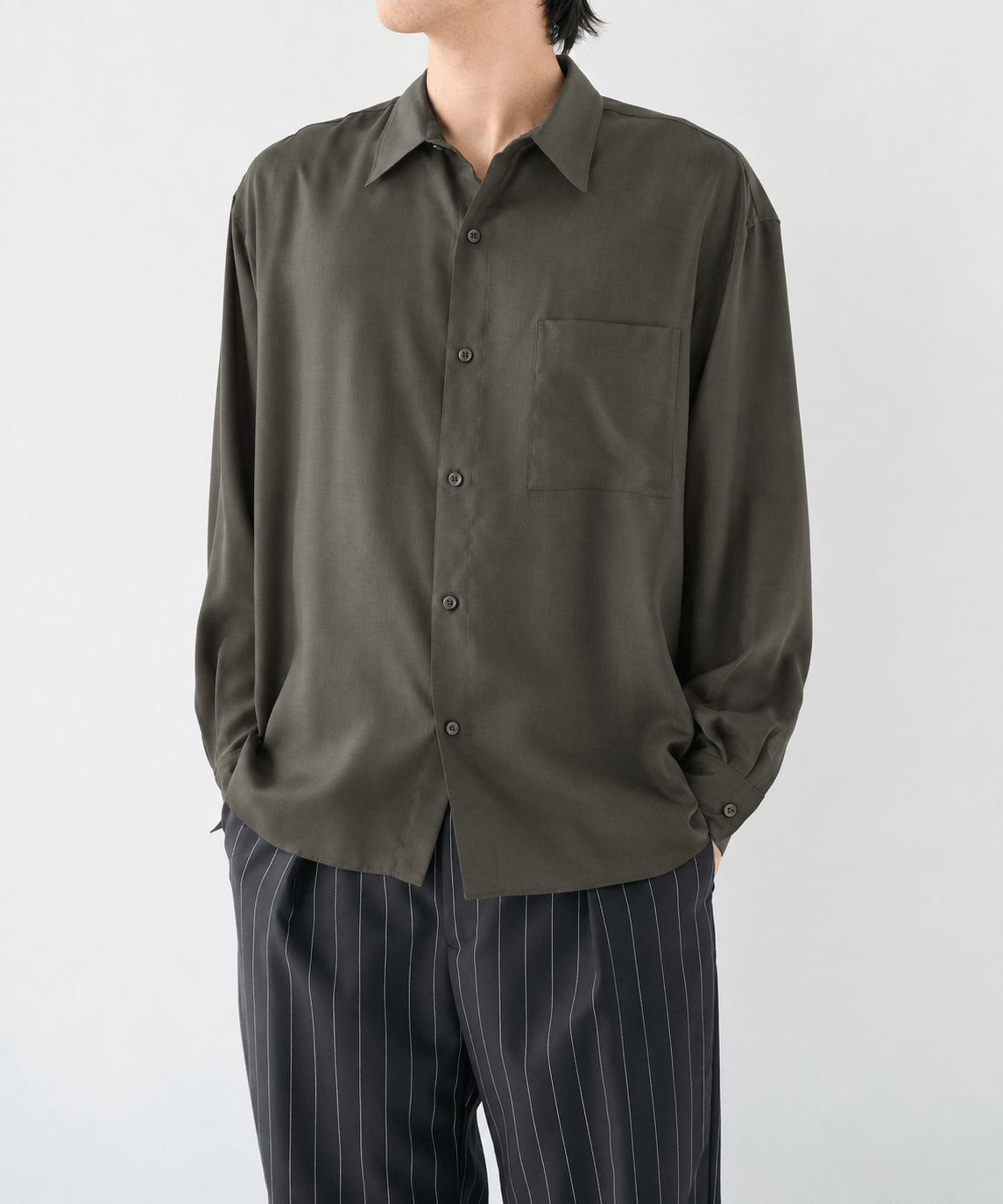Fine Wool Smooth Shirts STUDIOUS