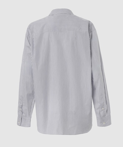 COTTON STRIPE ZIP-UP SHIRTS COMME des GARCONS HOMME