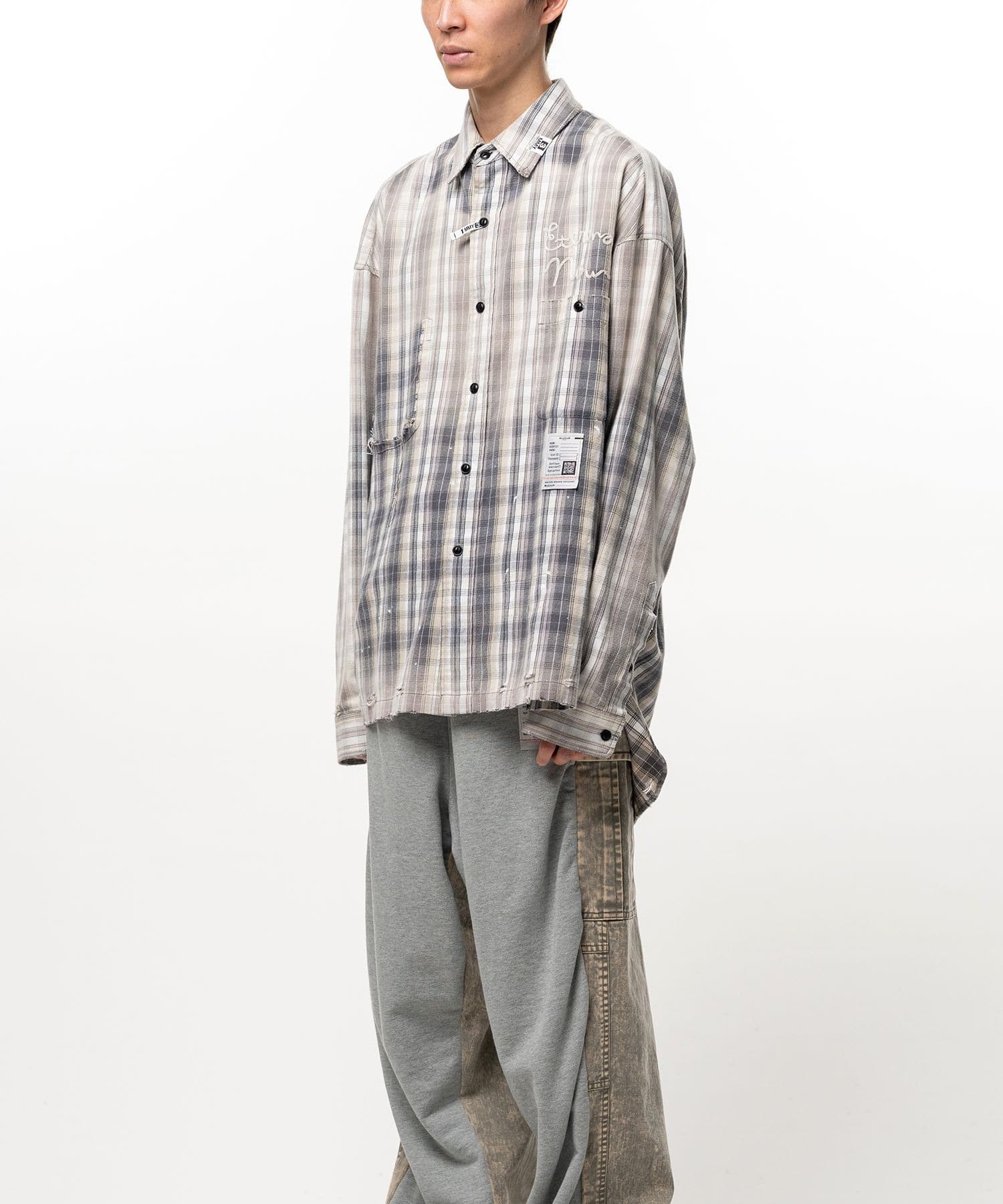 VINTAGE LIKE CHECK L/S SHIRTS Maison MIHARA YASUHIRO