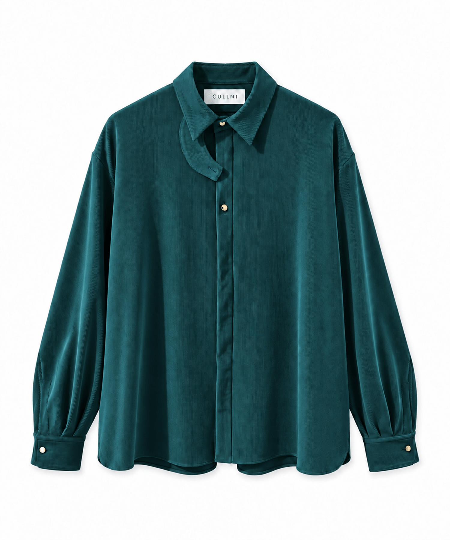 EX.Cord Pique Chin Tab Long Sleeve Shirt CULLNI