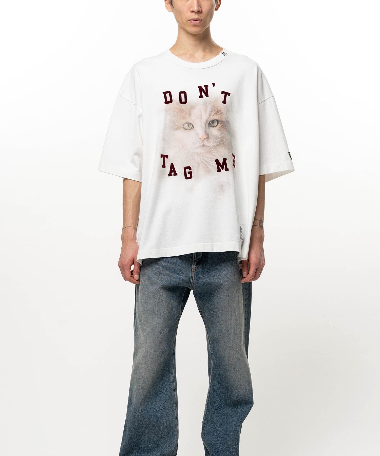CAT PRINTED TEE Maison MIHARA YASUHIRO