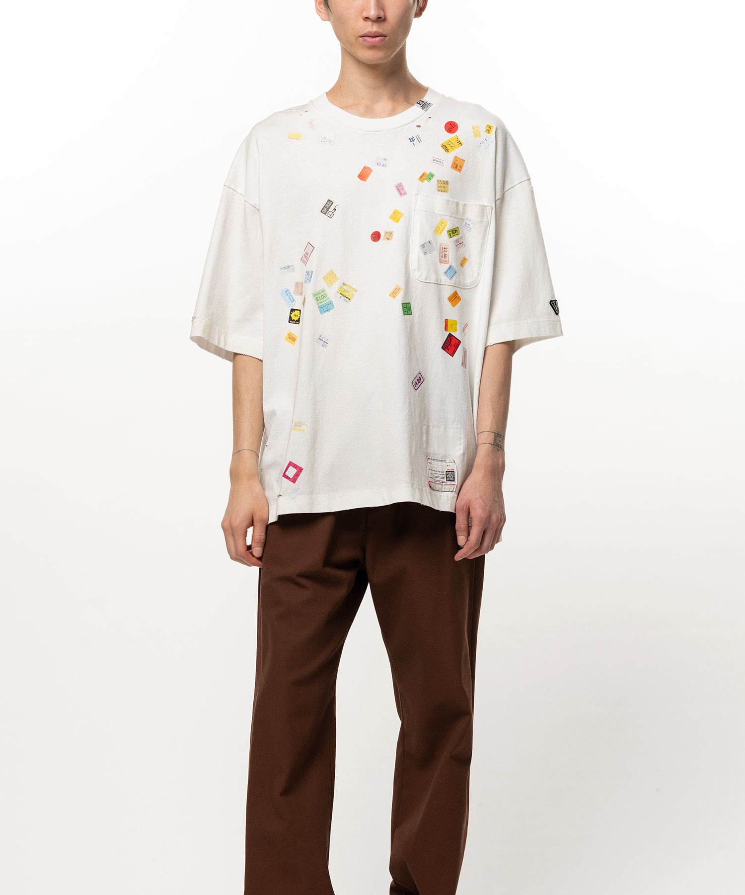 PRICE STICKER TEE Maison MIHARA YASUHIRO