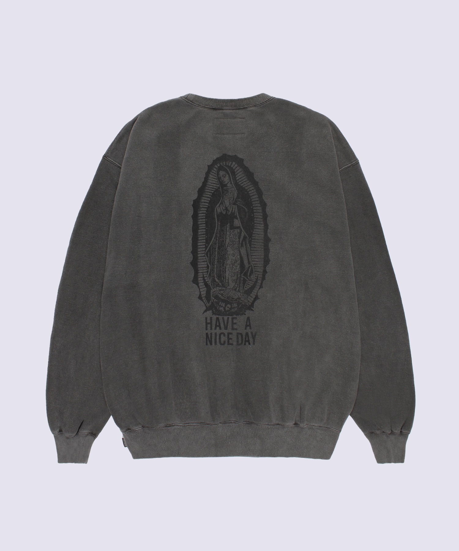 WASHED MIDDLE WEIGHT CREW NECK SWEAT SHIRT ( TYPE-2 ) WACKO MARIA