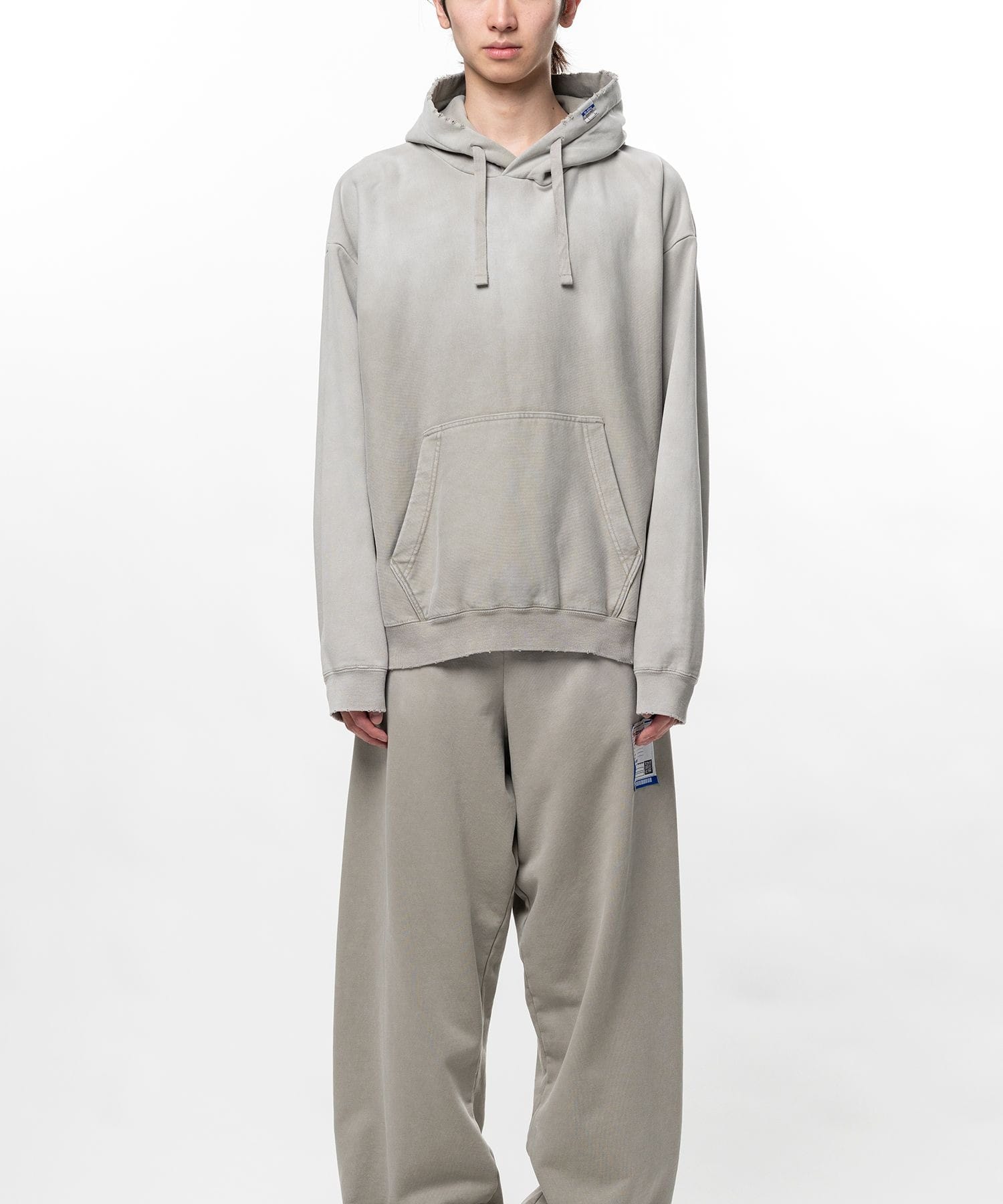 FRENCH TERRY DISTRESSED HOODIE in・stru(men-tal)