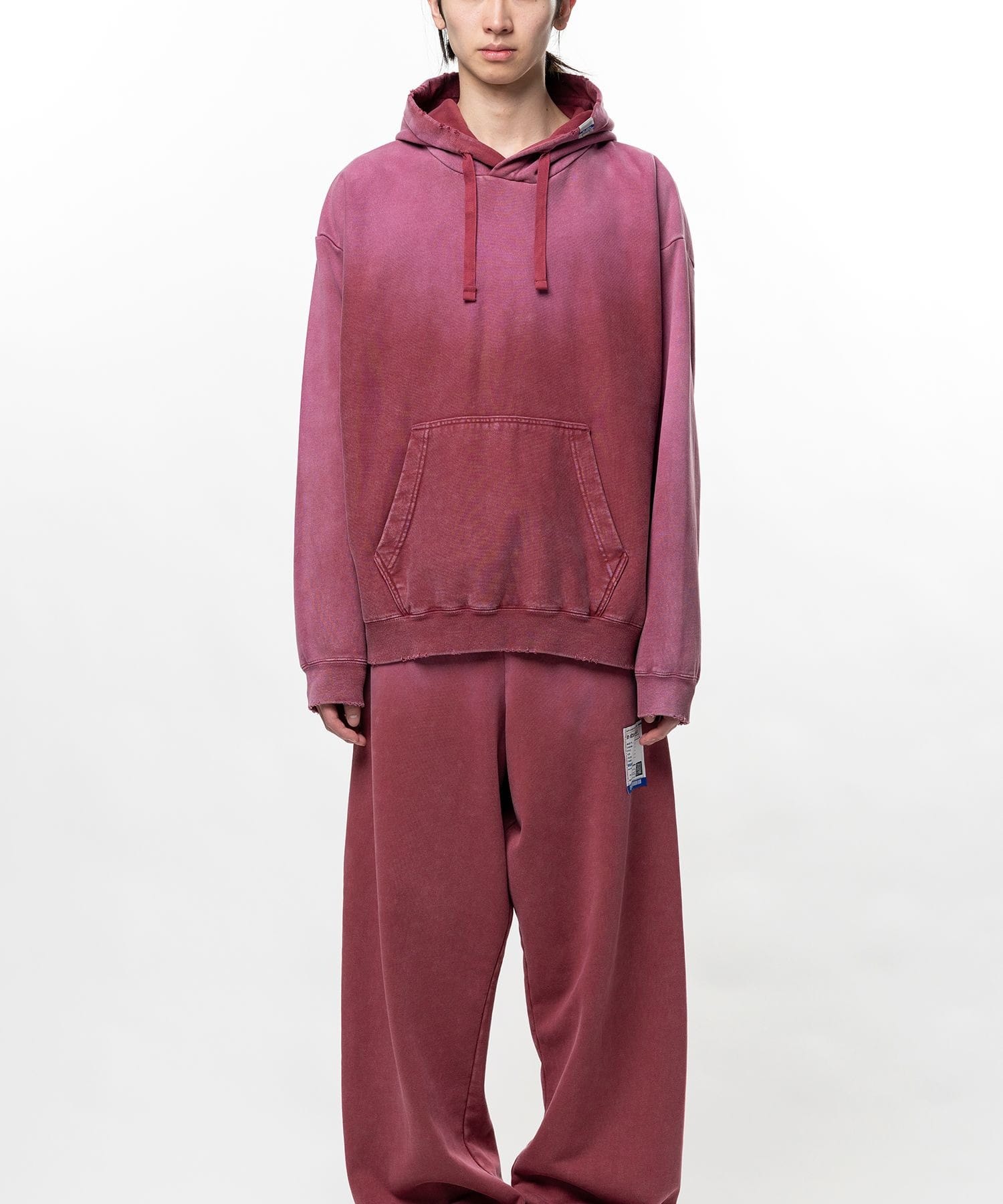 FRENCH TERRY DISTRESSED HOODIE in・stru(men-tal)