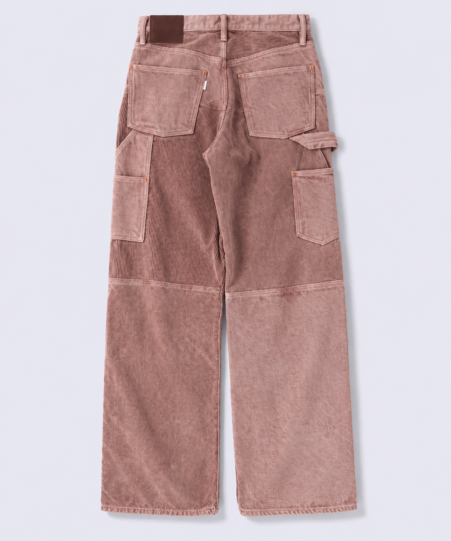UNEVEN DYED DOUBLE KNEE PANTS SUGARHILL