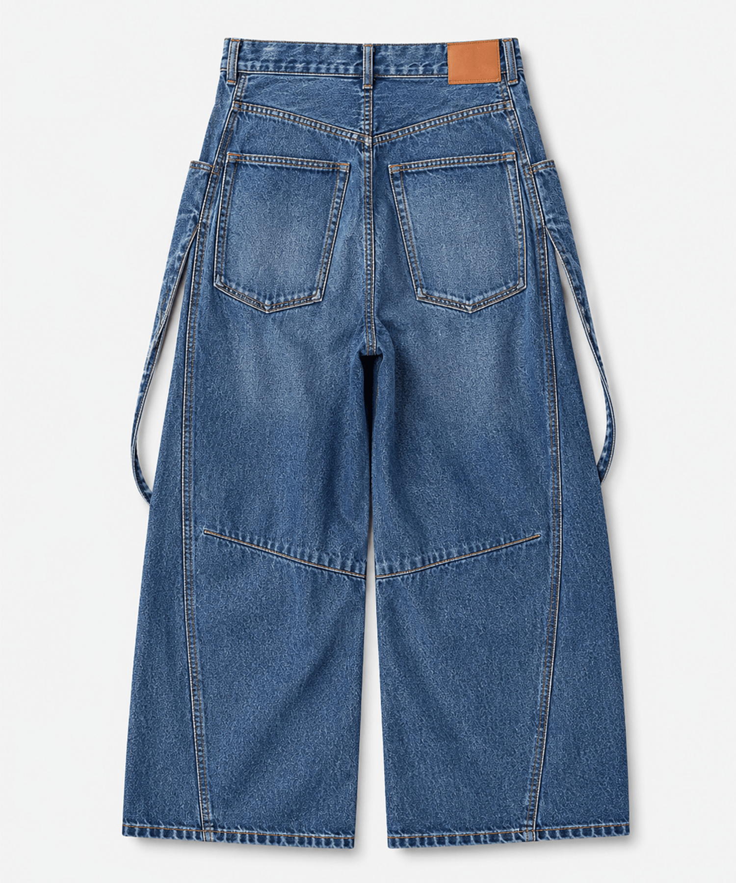 3D cutting denim pants KHOKI