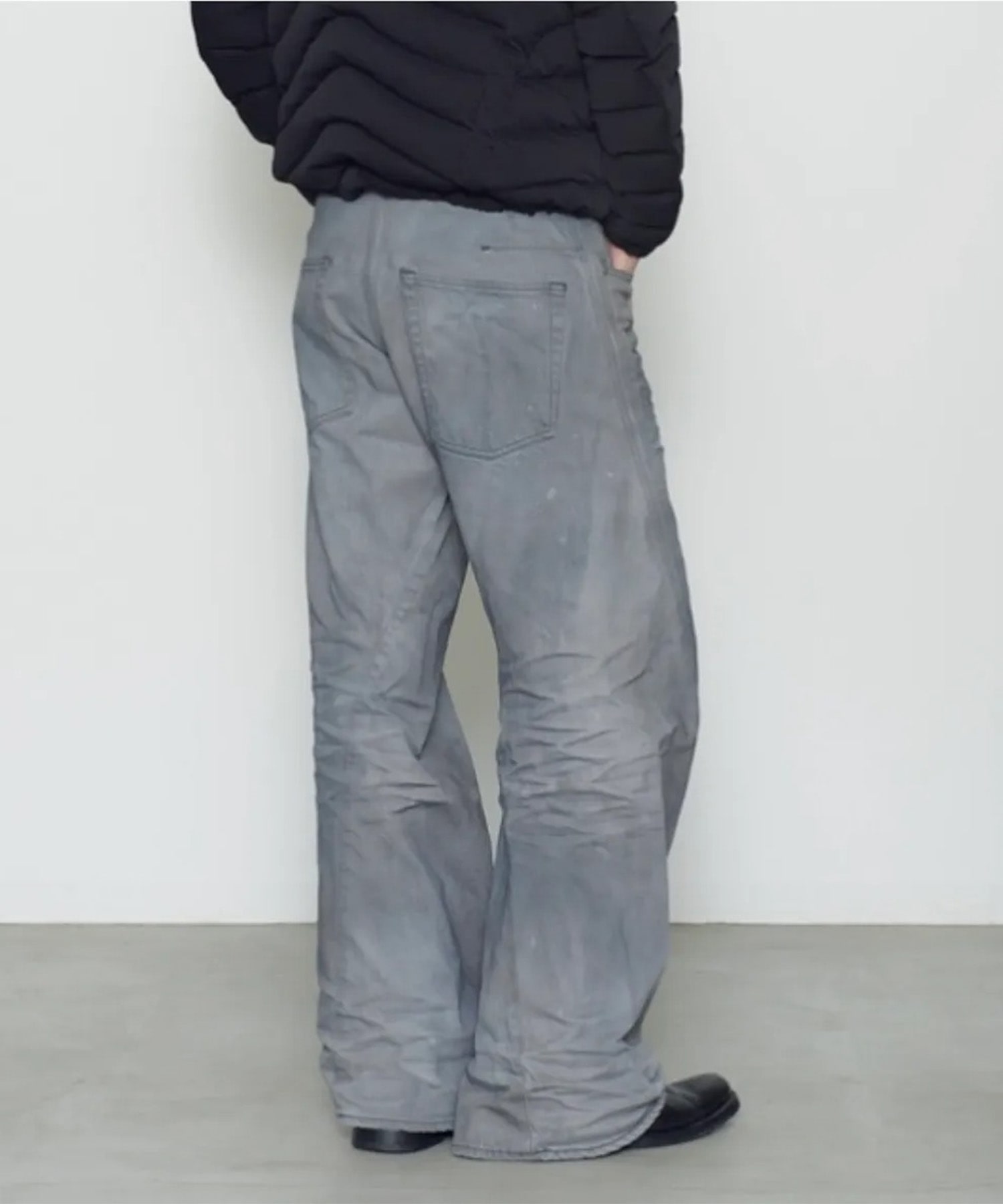 3D TWISTED WIDE LEG JEANS NVRFRGT