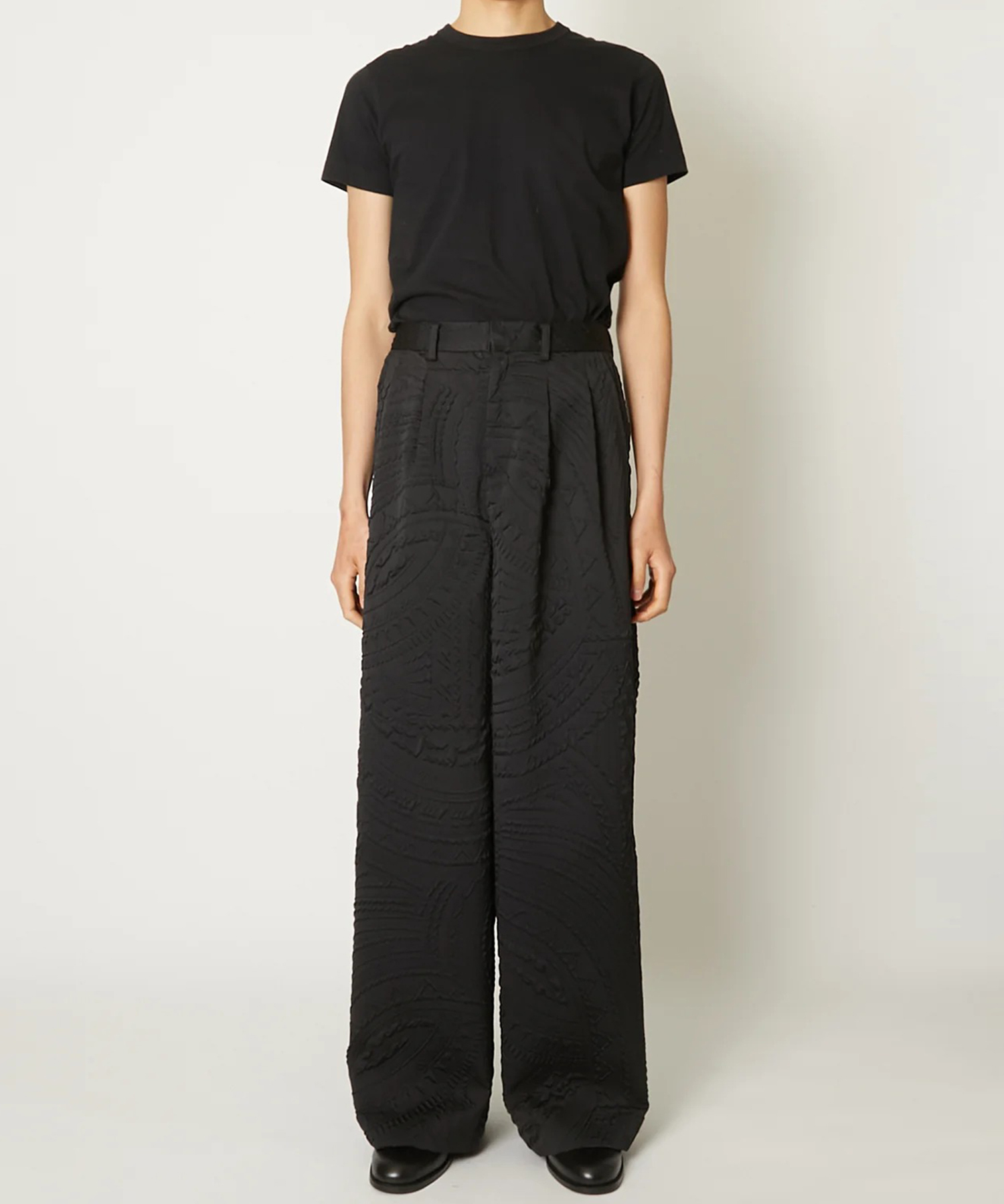 TEXTURED SHRINKAGE TROUSERS TAAKK