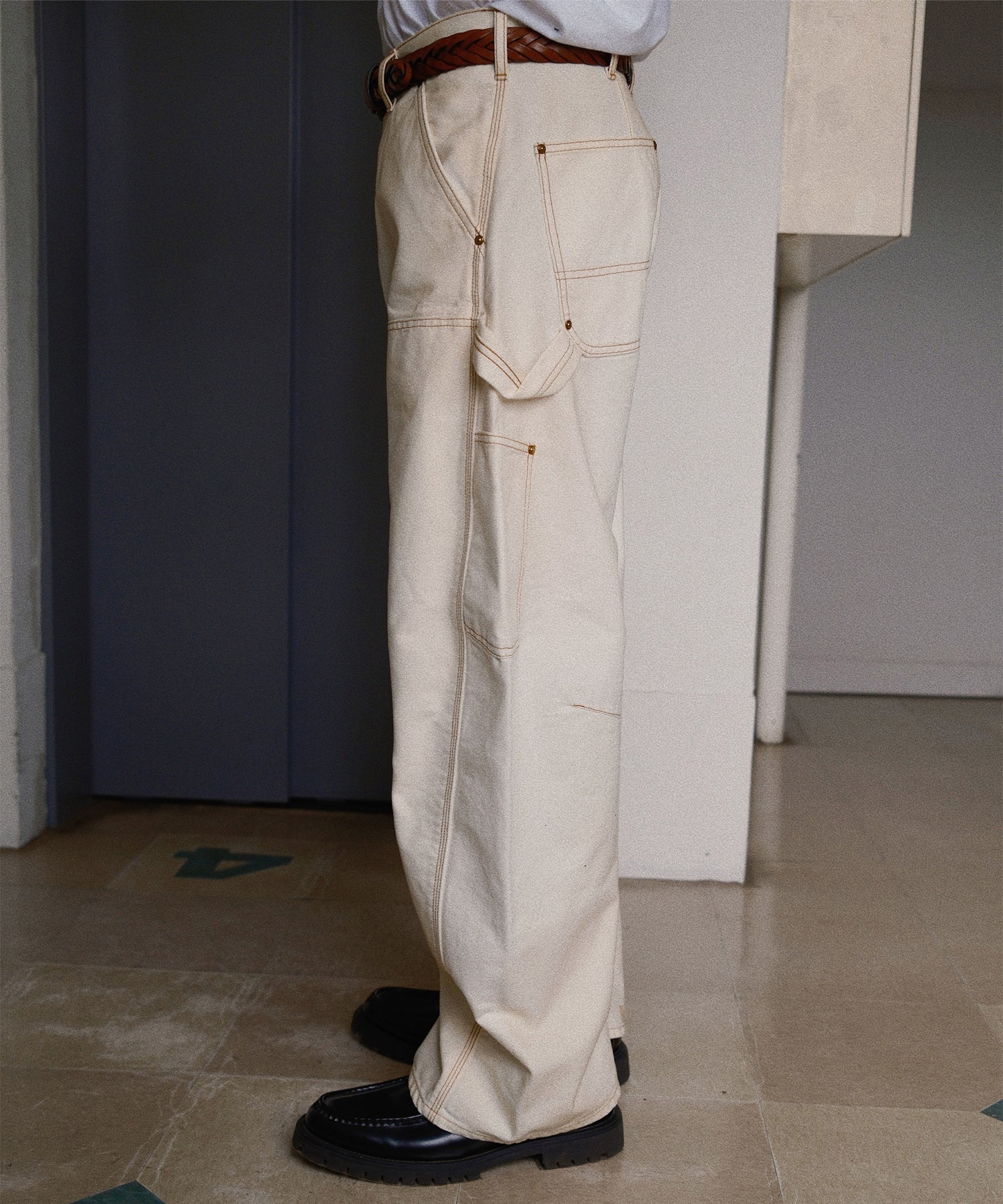 3D cutting painter pants KHOKI