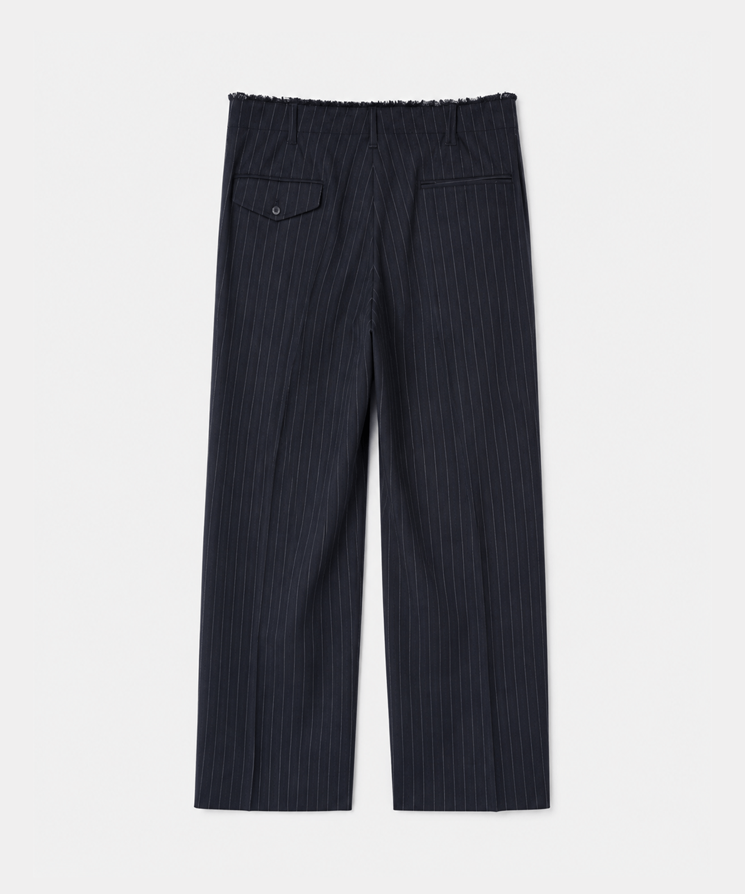 Pleats bonded wool pants KHOKI