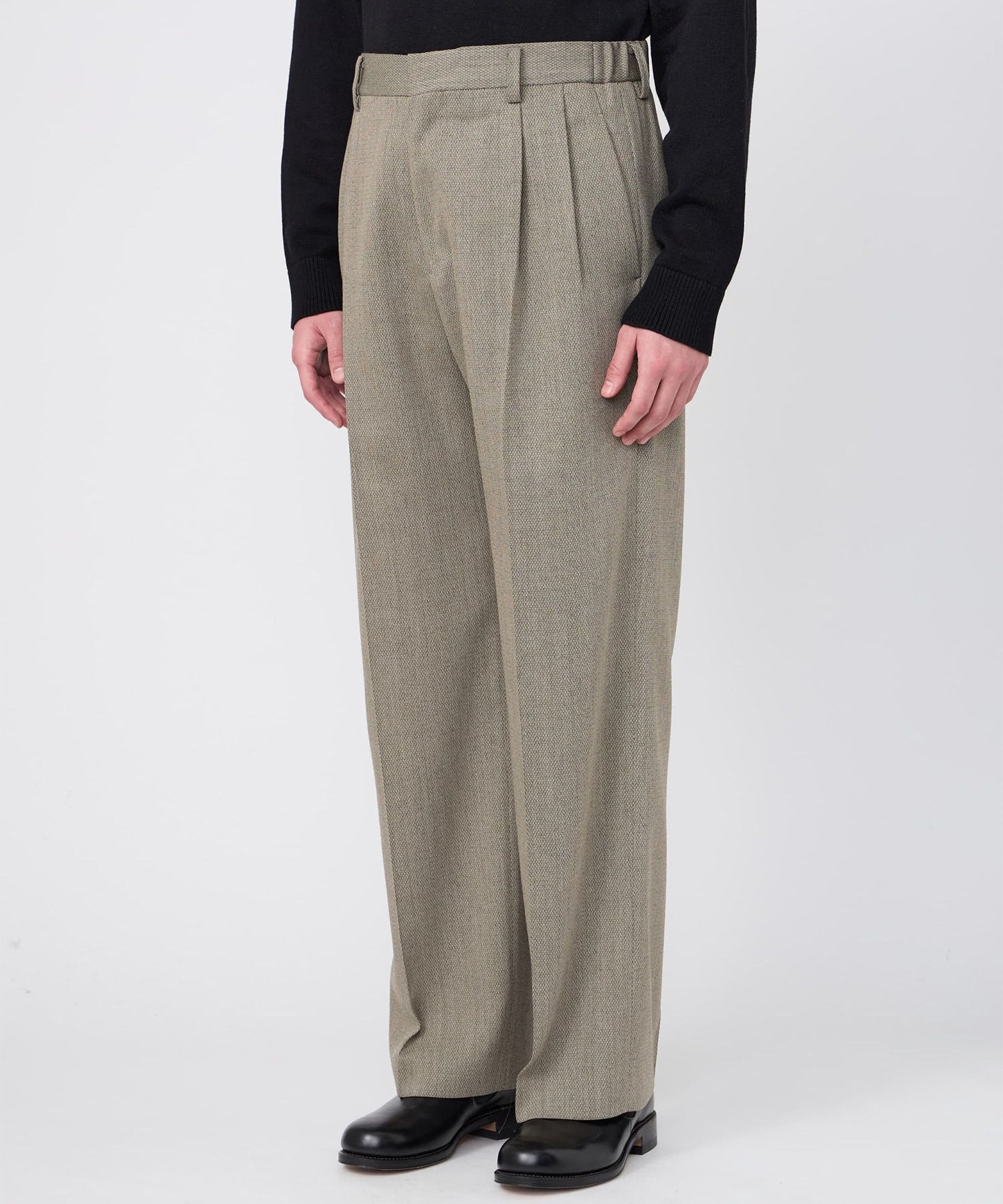 TWO-TUCKS WIDE TROUSERS IRENISA