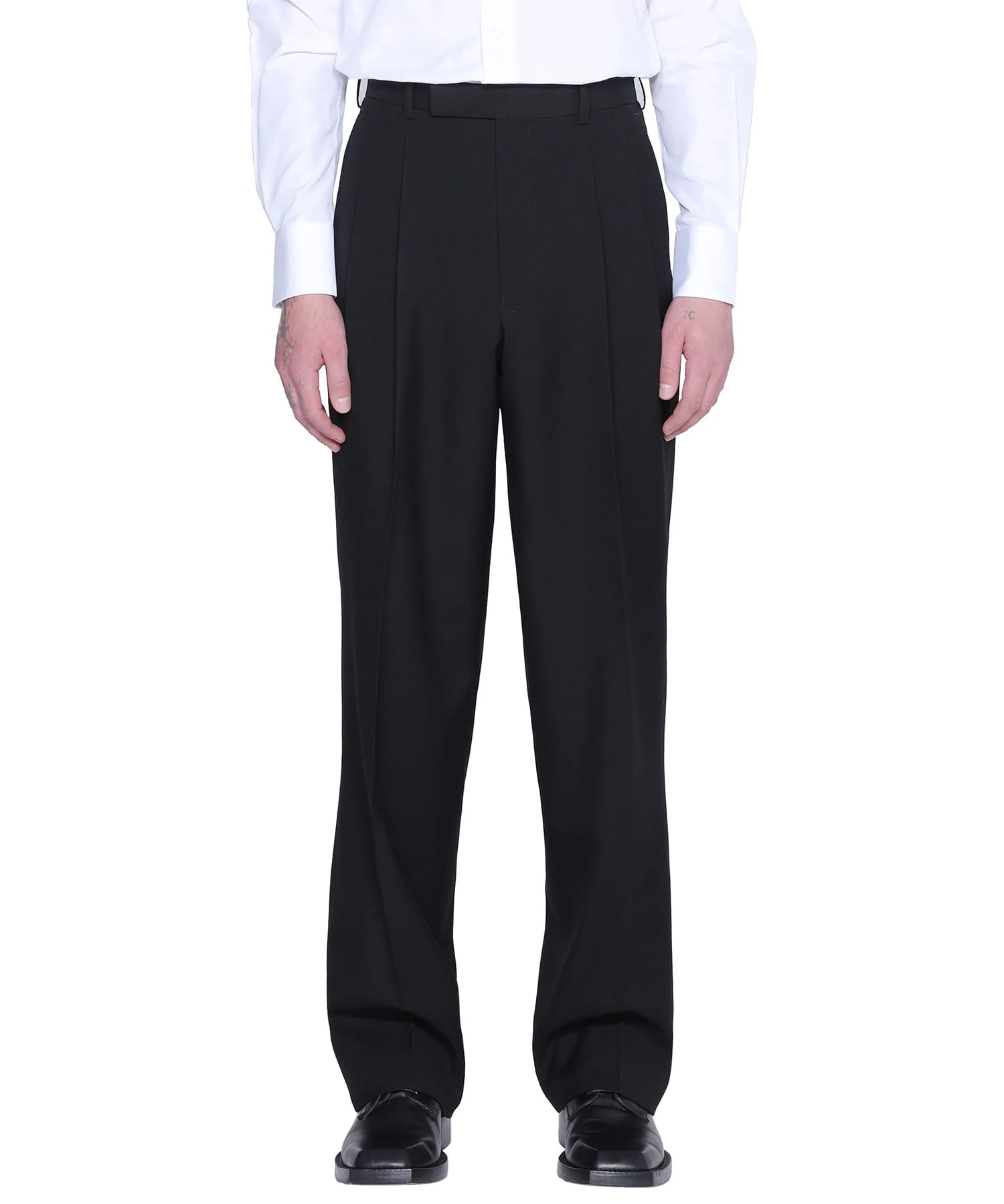 WOOL PLEATED TROUSERS JOHN LAWRENCE SULLIVAN