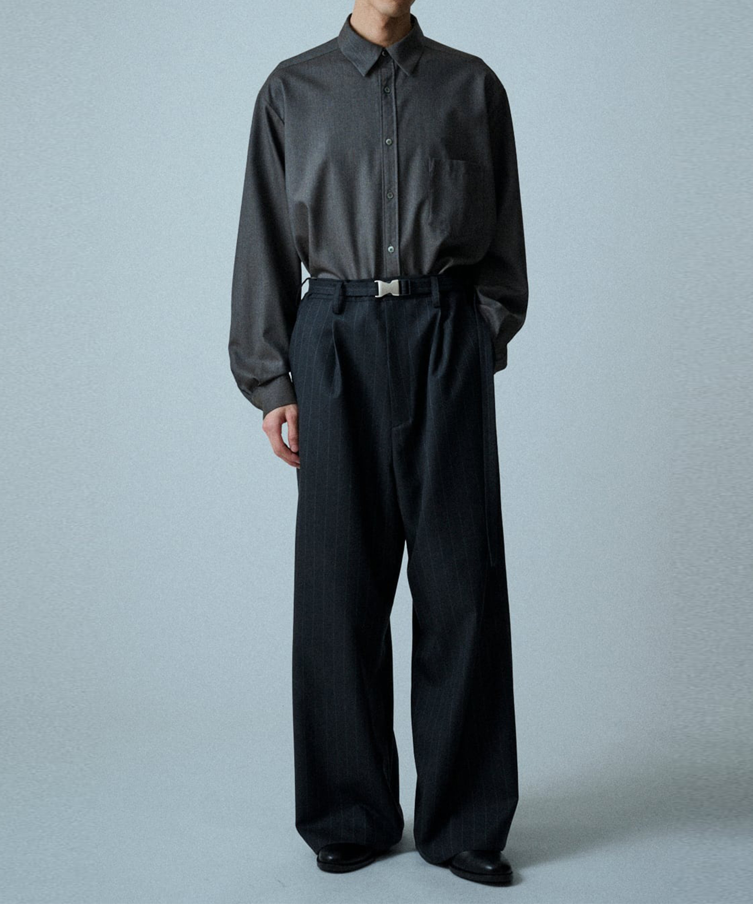 Belted Wide Straight PNT UJOH HOMME