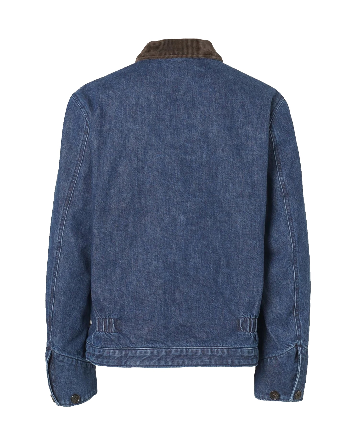 Faded denim zip jakcet KHOKI