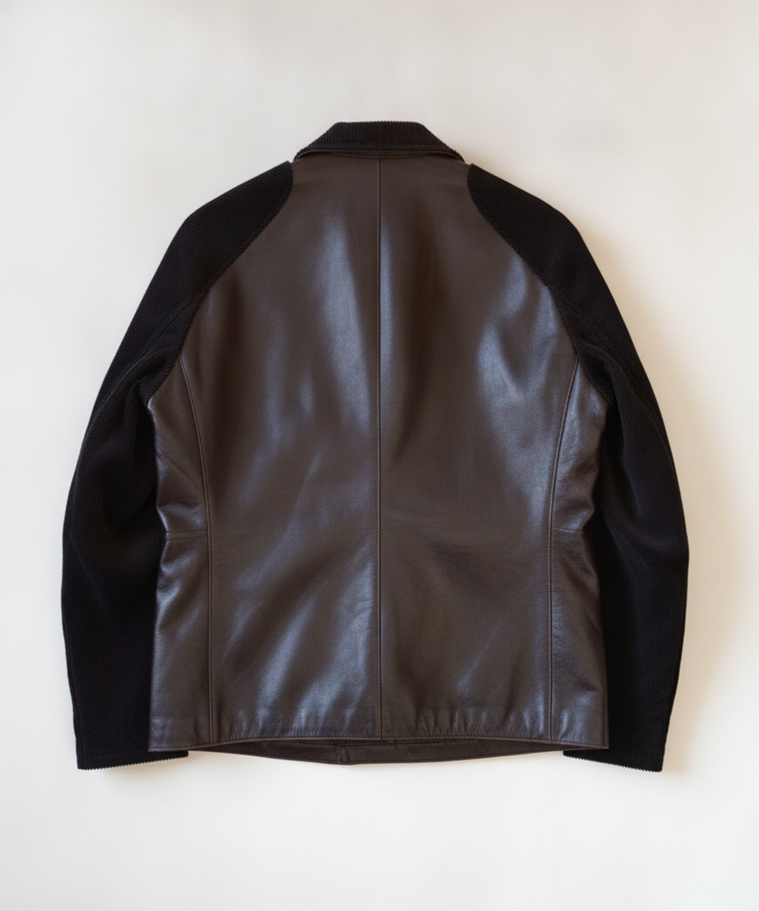 Combination leather jacket KHOKI