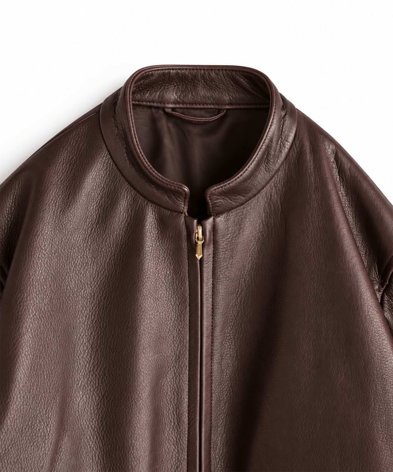 Steer Leather Racer Jacket blurhms