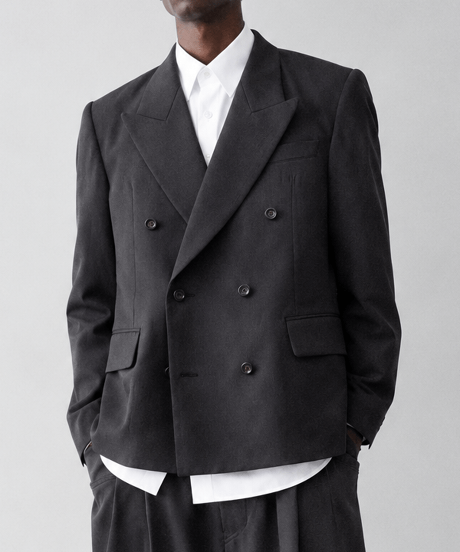 Low Gorge Peaked Lapel JKT UJOH HOMME