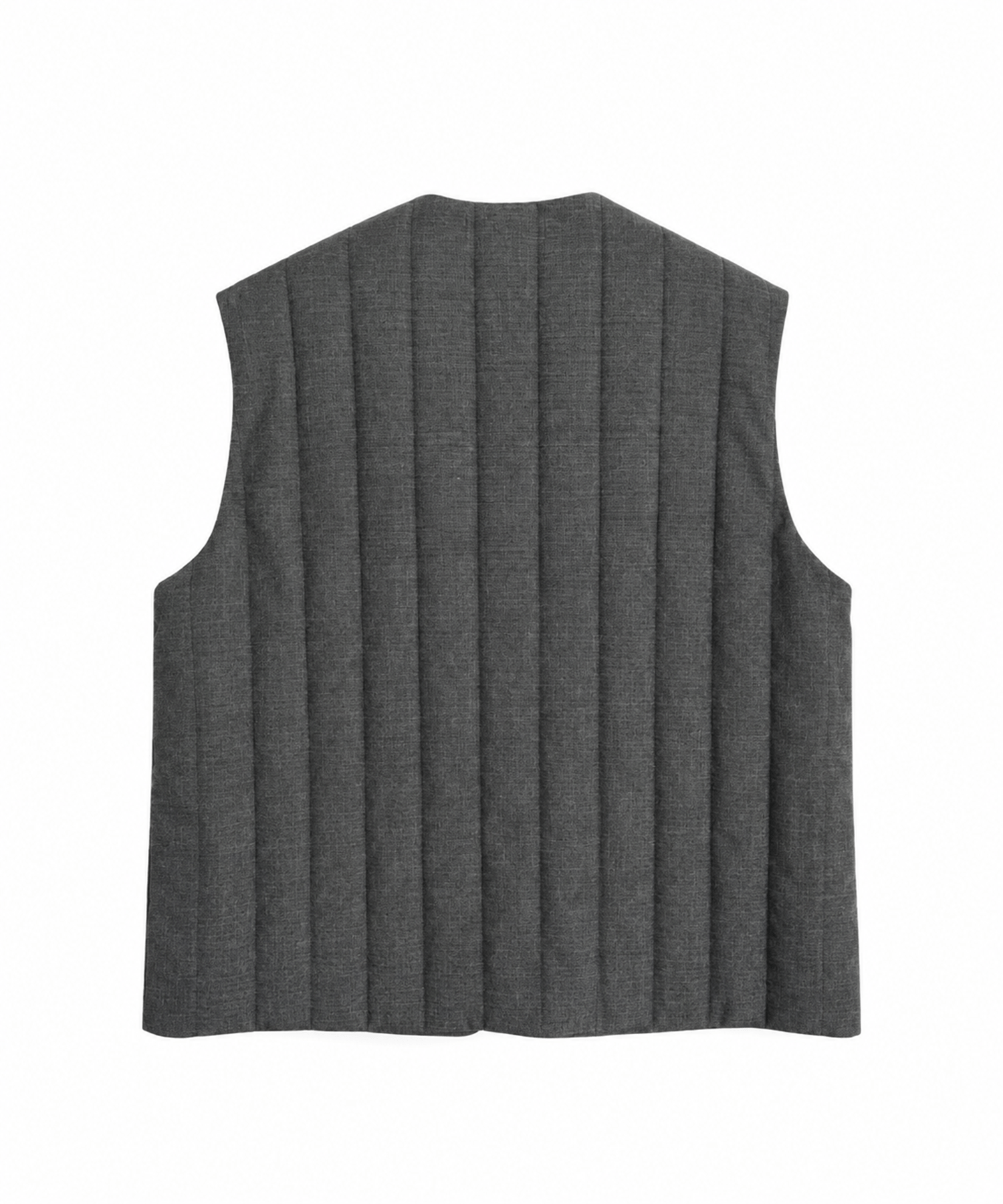 Wool Ramie Mohair Quilted Vest blurhms