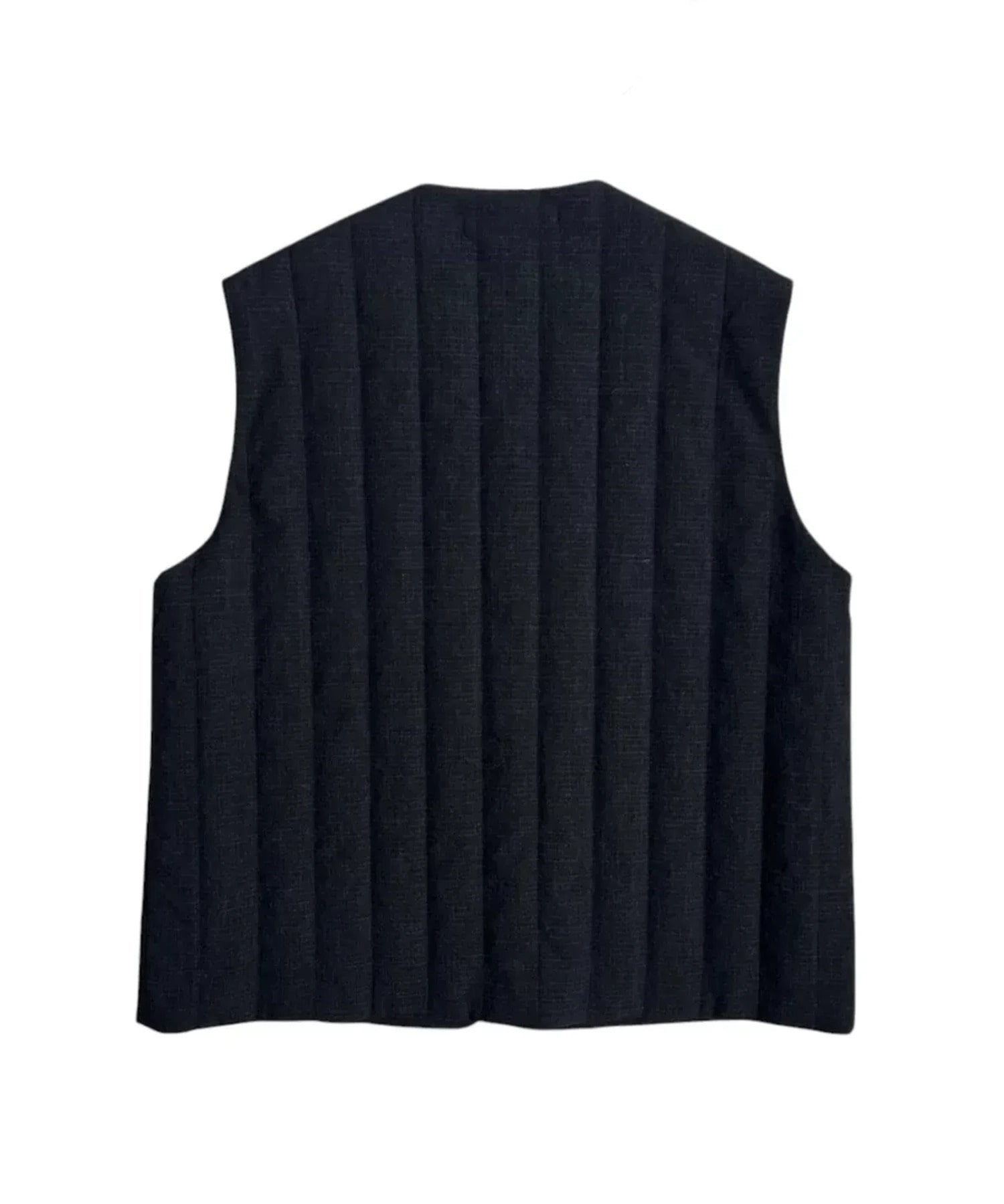 Wool Ramie Mohair Quilted Vest blurhms