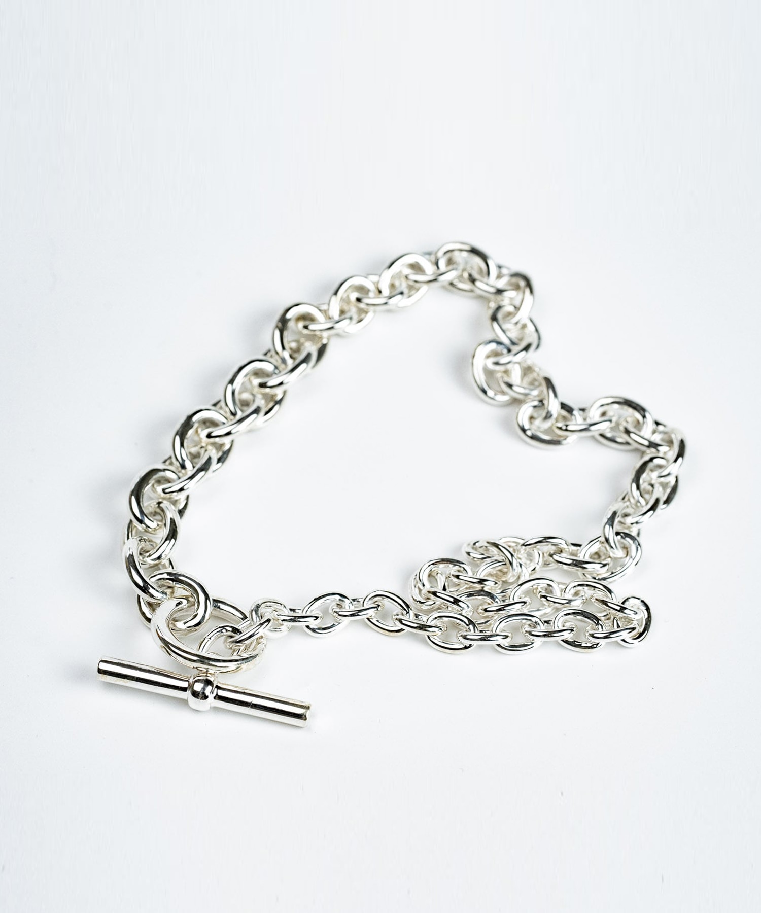 C-028 Hook connect necklace gradually 45cm WAKAN SILVER SMITH