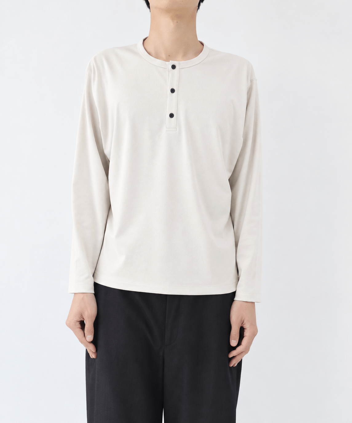 Micro Suede Henley neck STUDIOUS