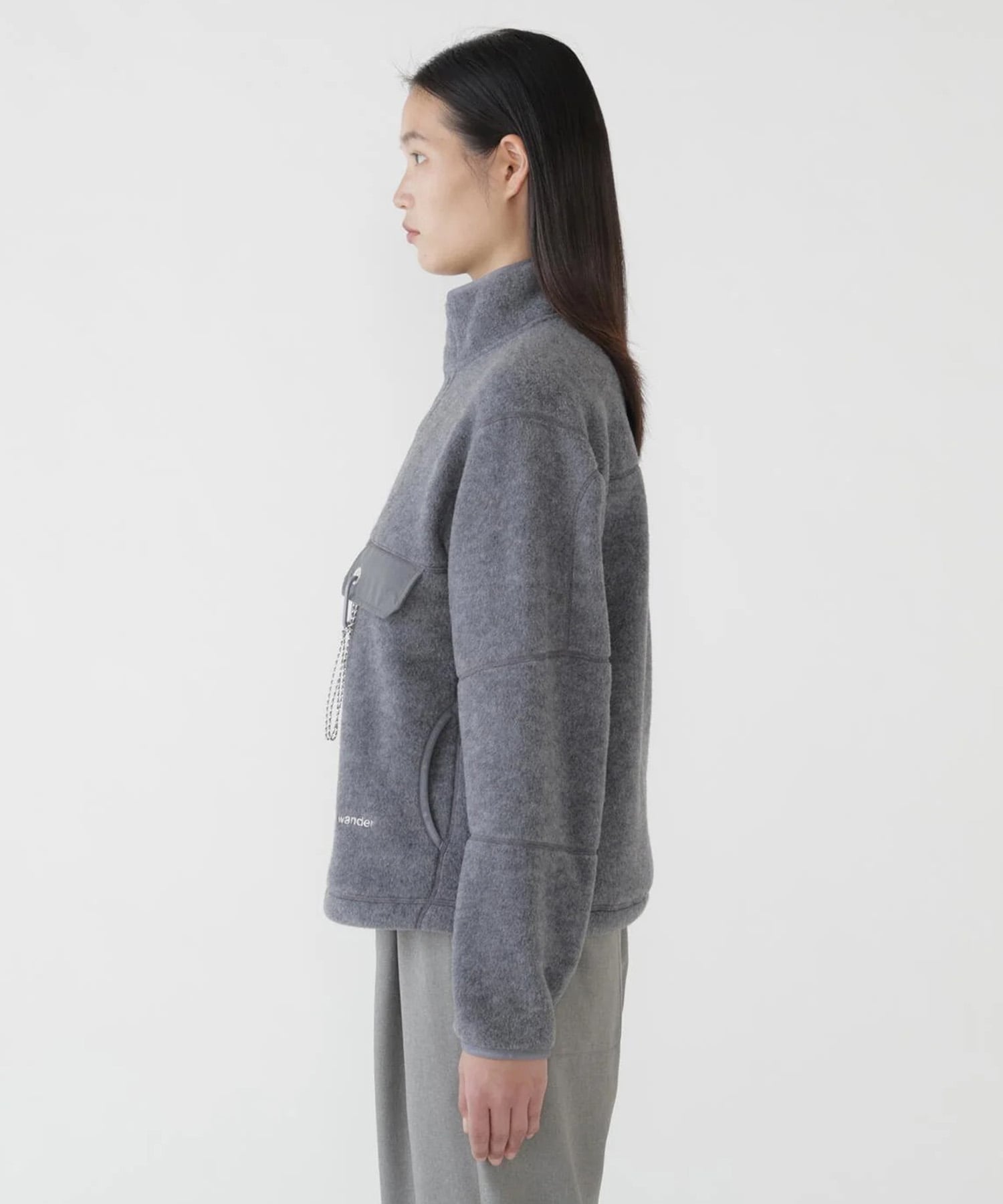 wool fleece pullover and wander