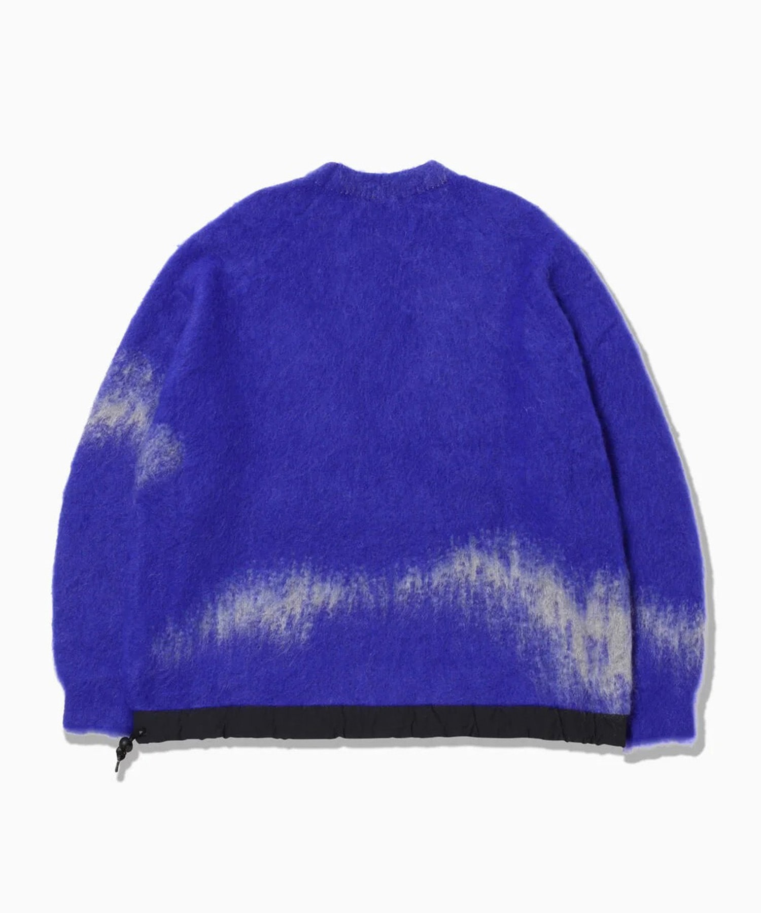 jacquard shaggy knit crew neck and wander