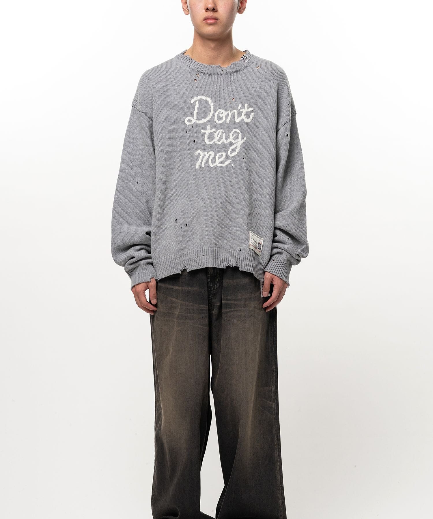 LETTERED KNIT PULLOVER Maison MIHARA YASUHIRO