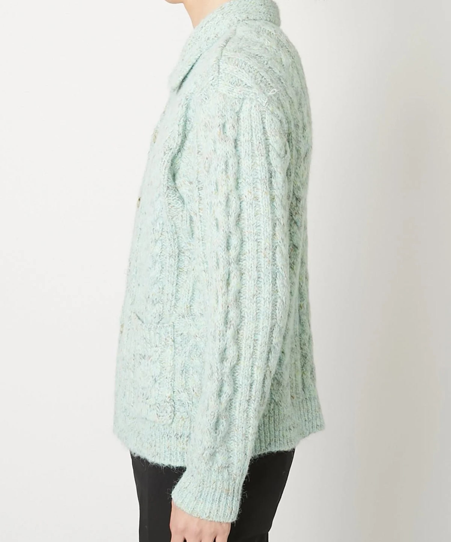 MULTICOLOR CABLE KNIT CARDIGAN TAAKK